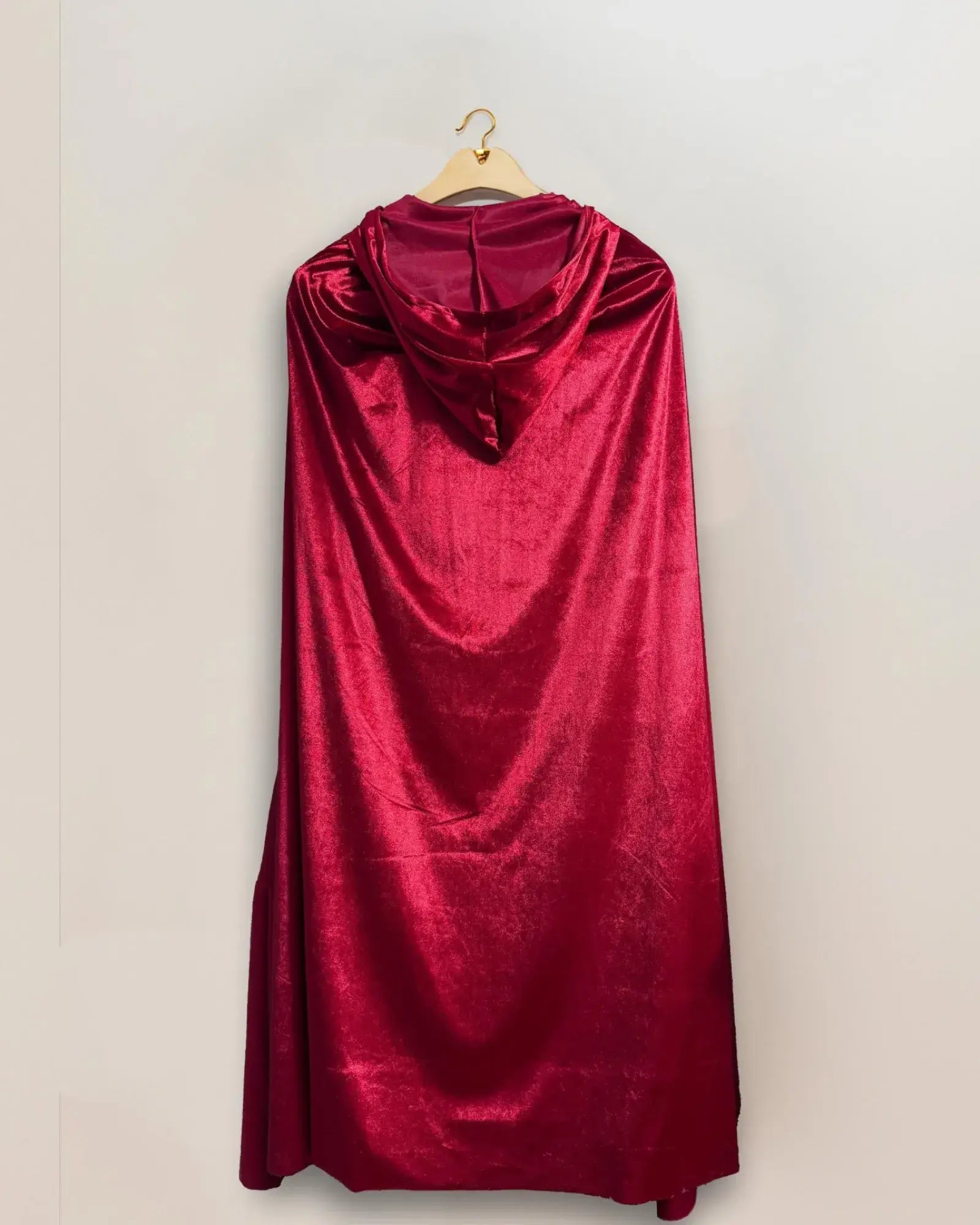 Eyes Wide Shut Red Velvet Hooded Cloak; Inspired Cape Cloak handmade for cosplay and masquerade events.