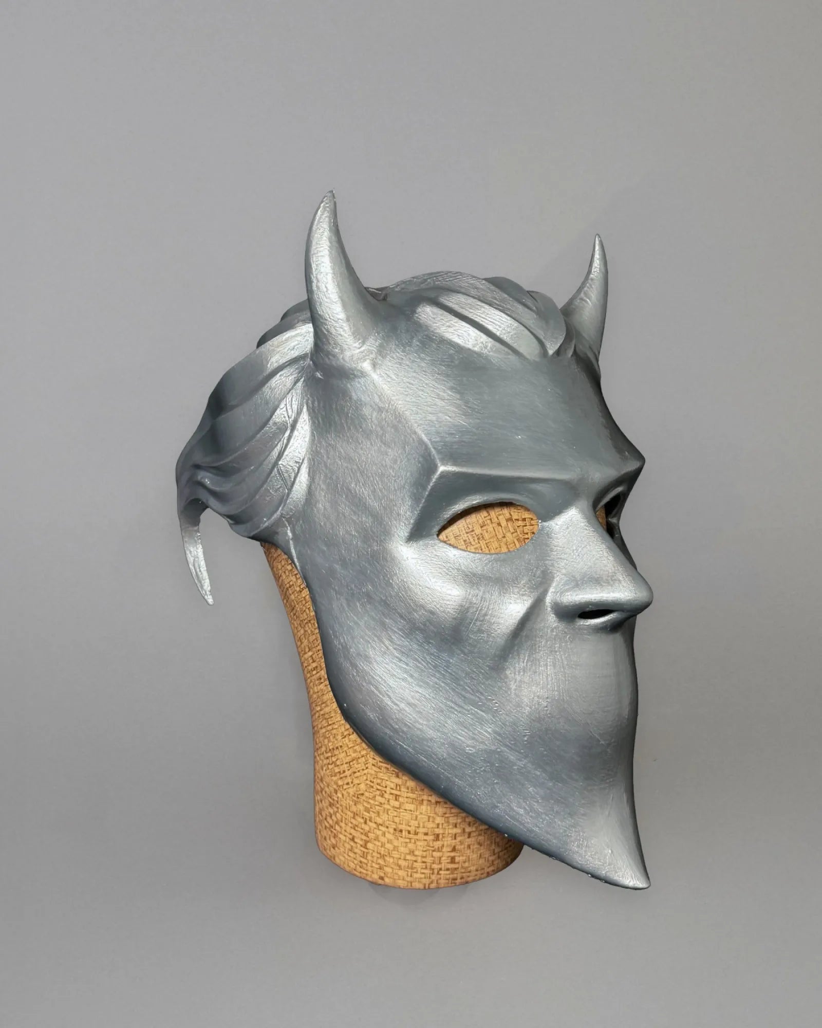 Ghost Nameless Ghoul Prequelle Era 4; Full Head Helmet Mask, handcrafted Venetian cosplay mask with fantasy design.