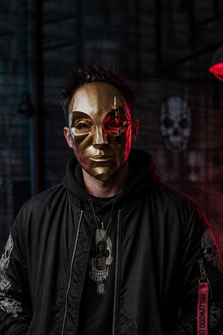 Hollywood Undead Danny Mask: Halloween Scary Soft Masquerade Mask - Venemask