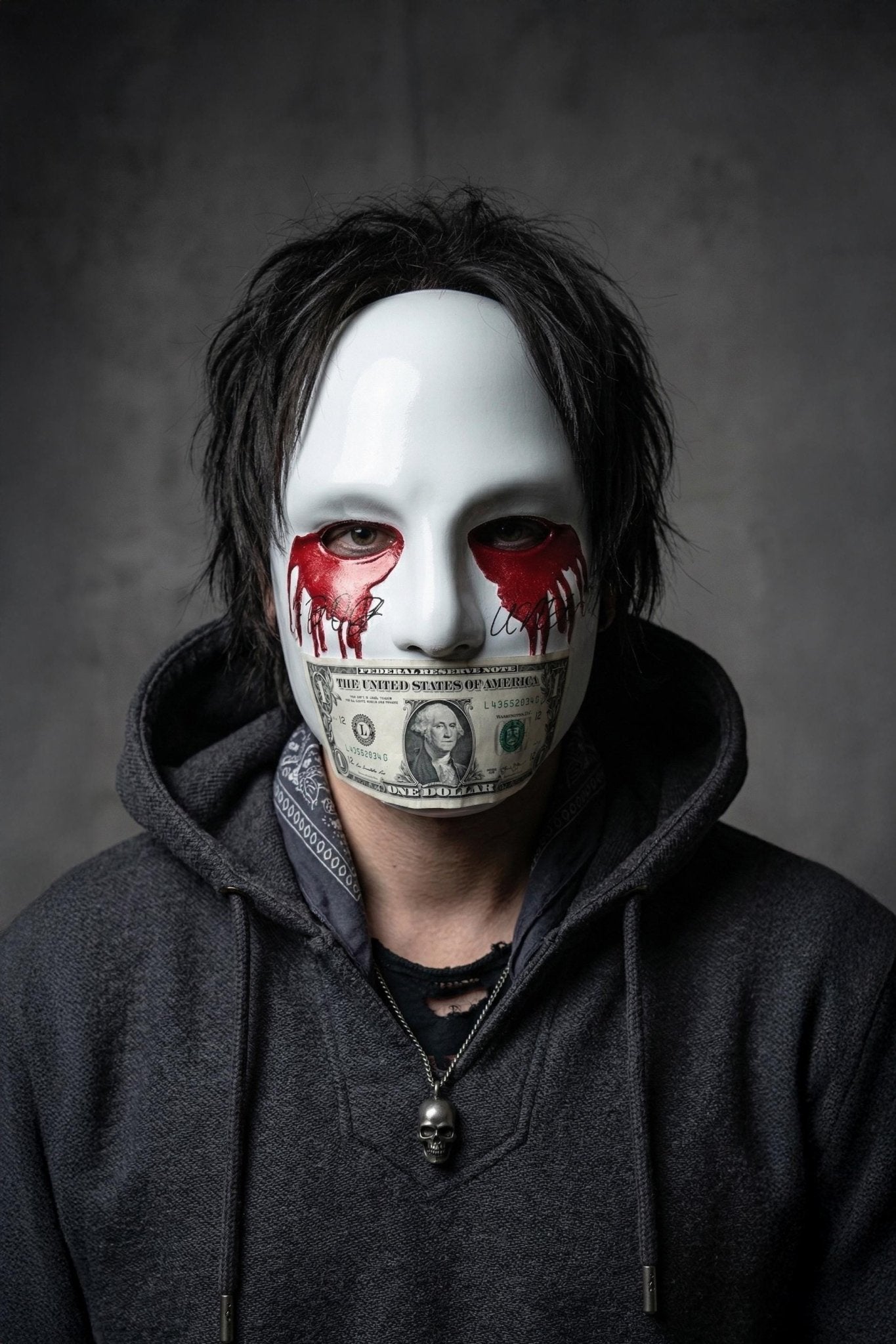 Hollywood Undead J - Dog Inspired Swan Song Mask: Halloween Scary Soft Masquerade Mask - Venemask