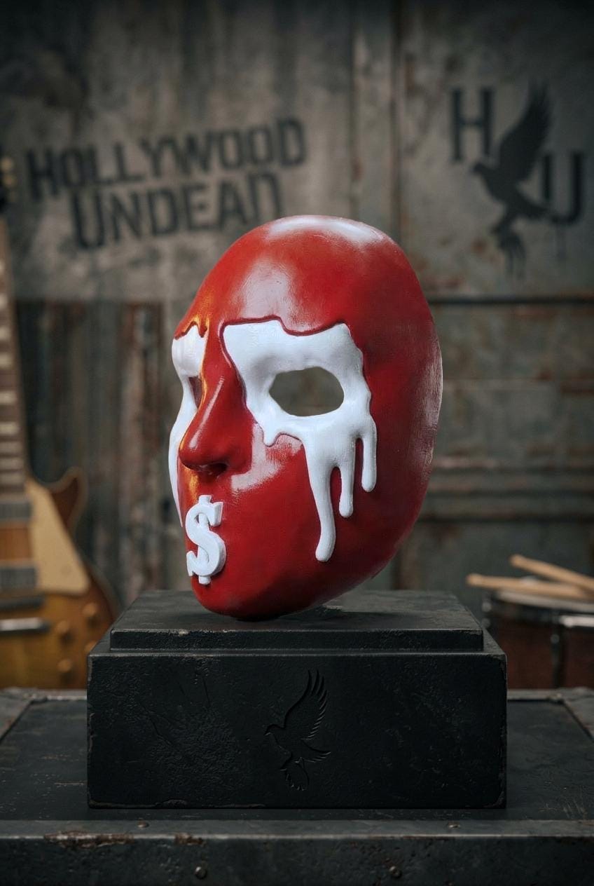 Hollywood Undead J - Dog V Mask: Halloween Scary Soft Masquerade Mask - Venemask