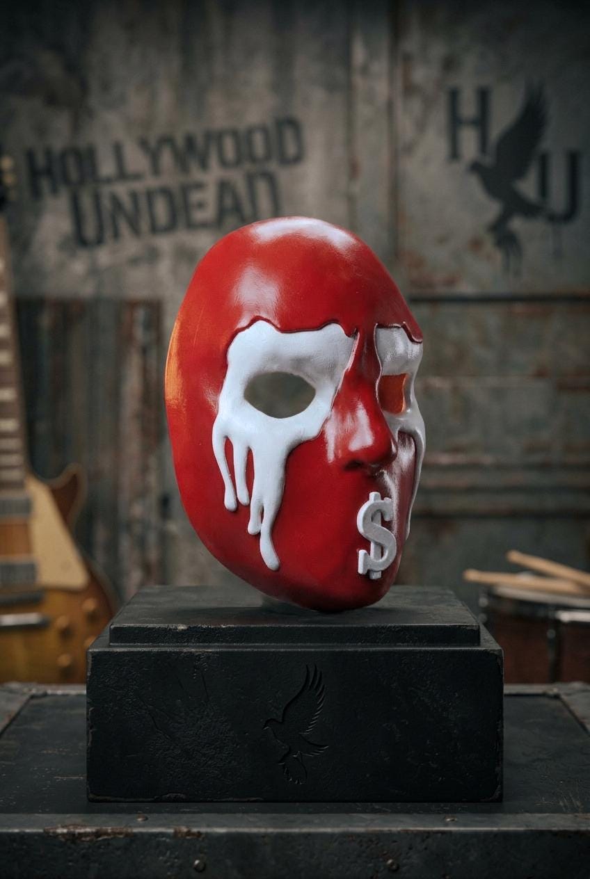 Hollywood Undead J - Dog V Mask: Halloween Scary Soft Masquerade Mask - Venemask