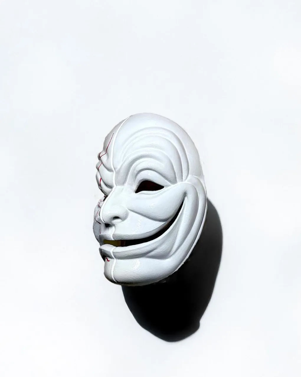 Hollywood Undead Matty Da Kurlzz; 2012, Mask without Light, Scary Freak Mask, handcrafted Venetian cosplay fantasy mask