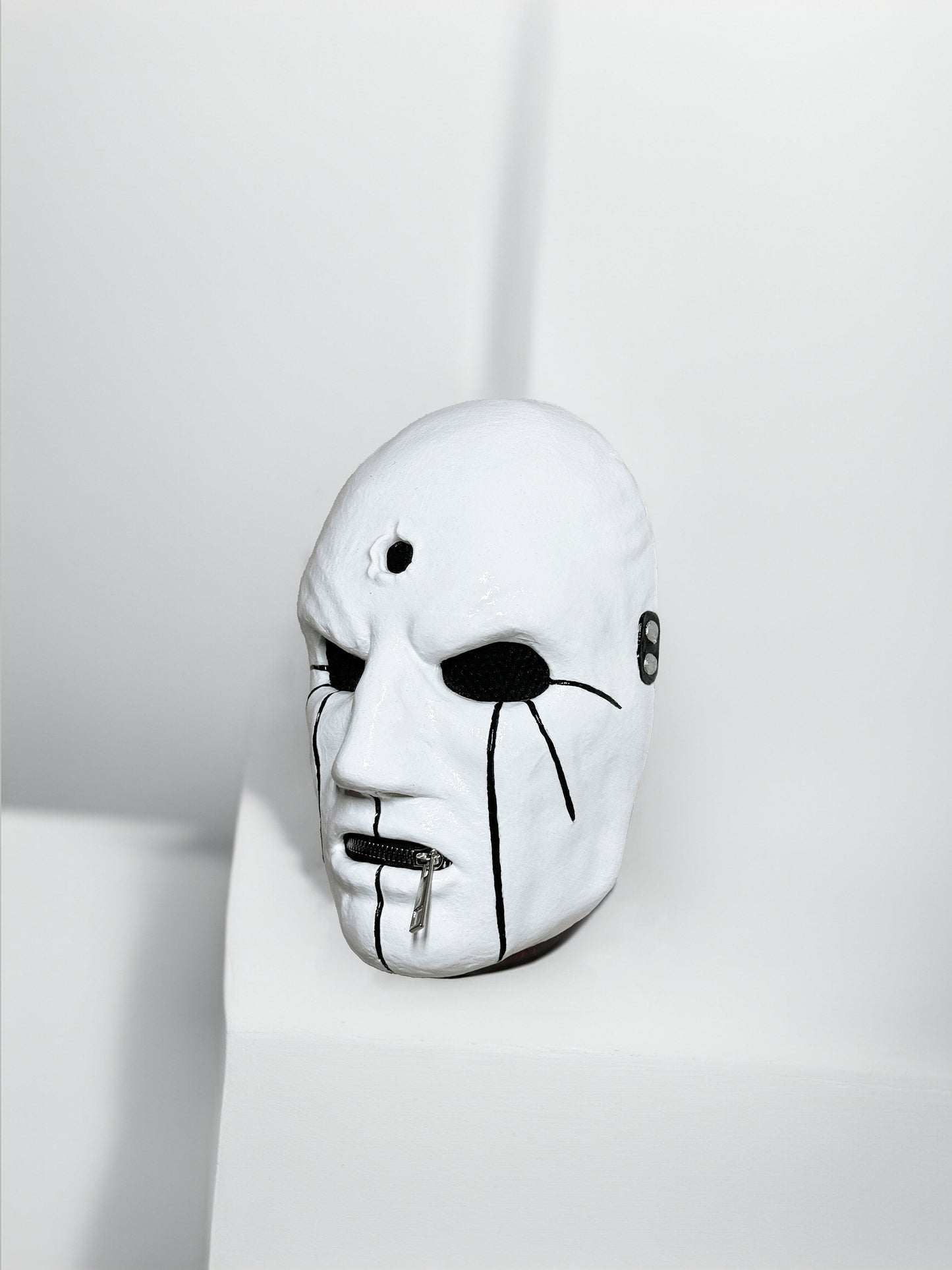 Slipknot Eloy Casagrande Mask - White and Black Mask - New Original Pattern -
