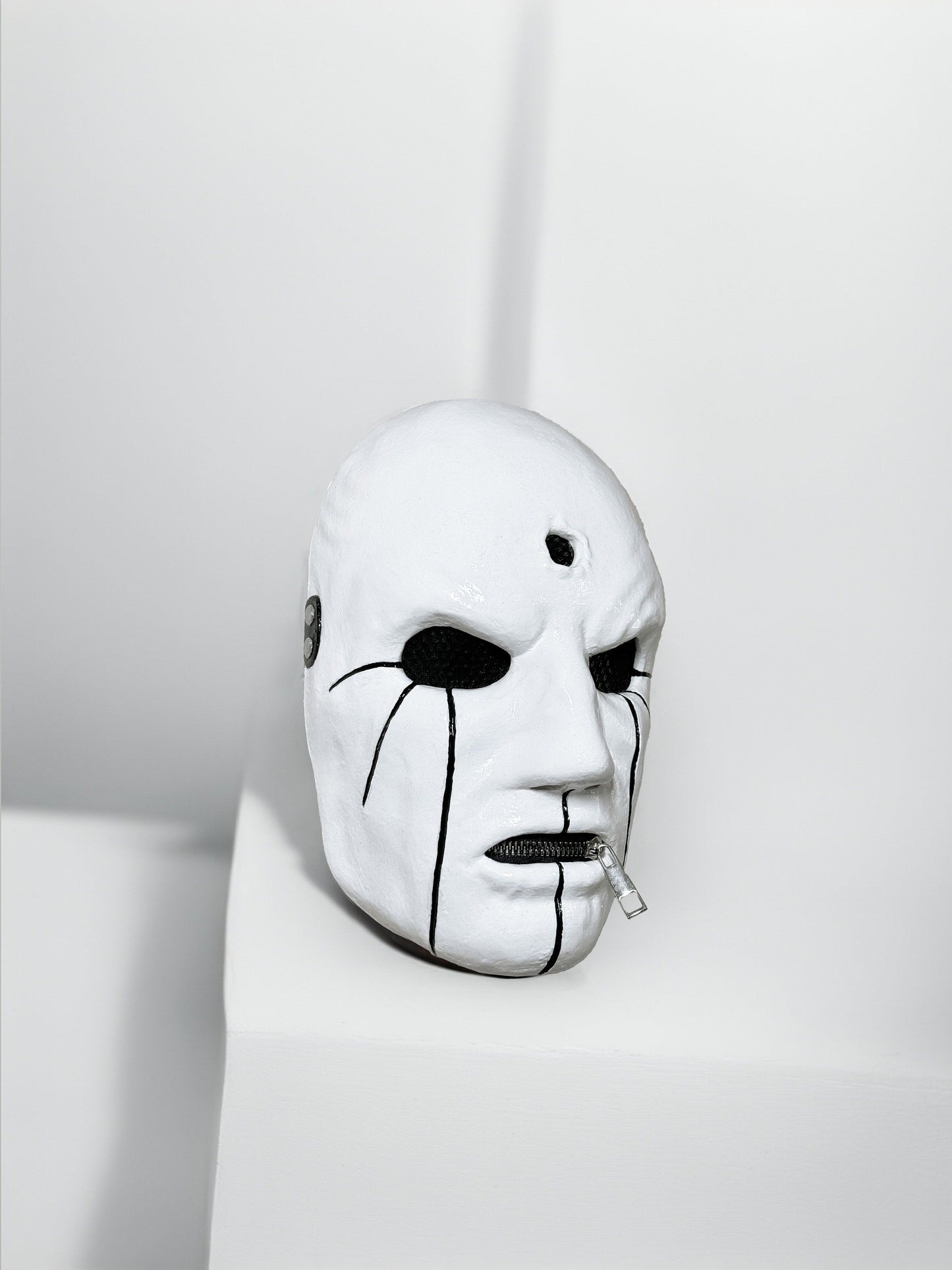 Slipknot Eloy Casagrande Mask - White and Black Mask - New Original Pattern -