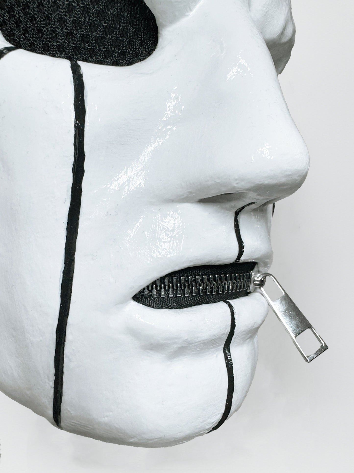 Slipknot Eloy Casagrande Mask - White and Black Mask - New Original Pattern -
