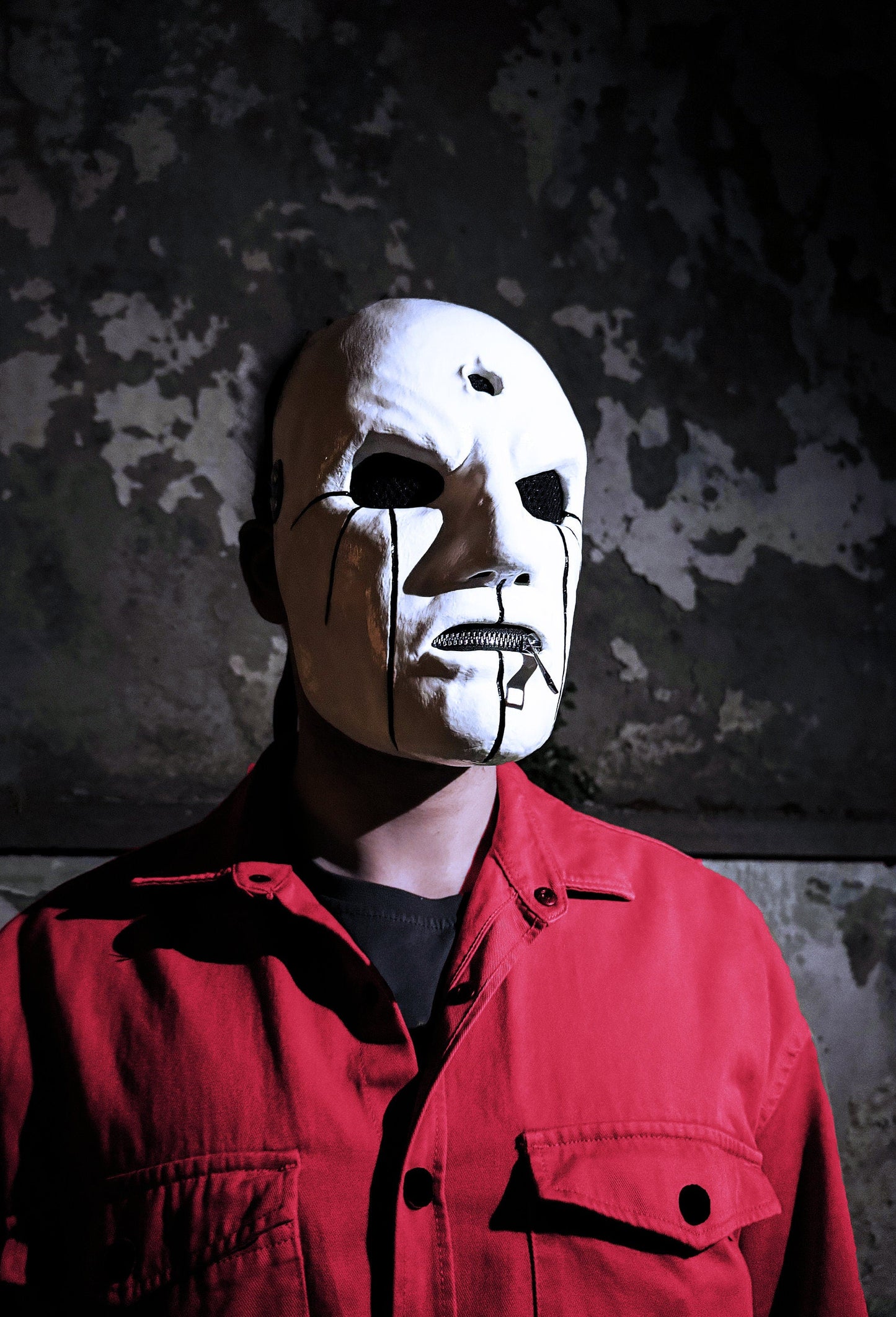 Slipknot Eloy Casagrande Mask - White and Black Mask - New Original Pattern -