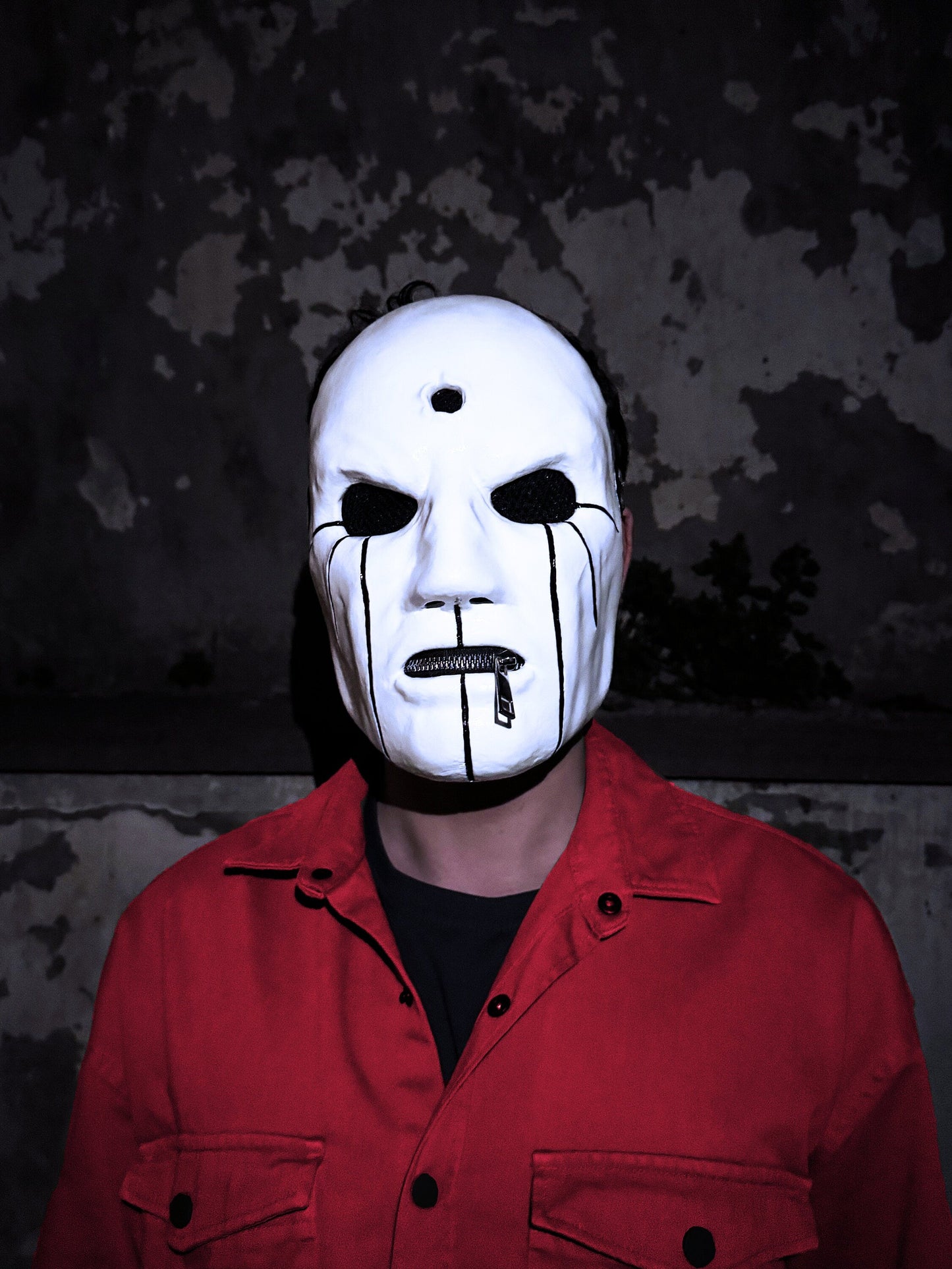 Slipknot Eloy Casagrande Mask - White and Black Mask - New Original Pattern -