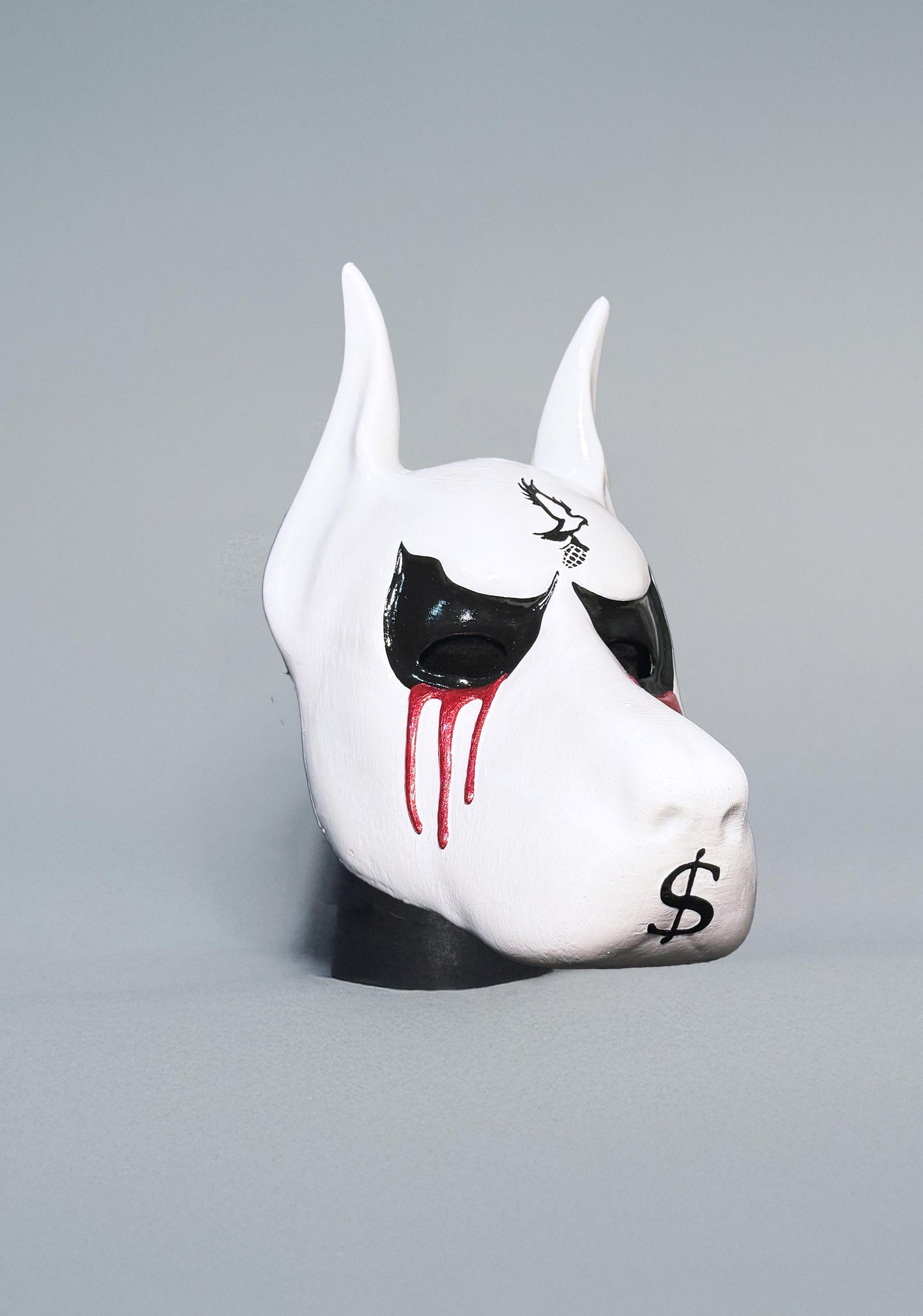 Hollywood Undead J-Dog Inspired Mask - Cartoonish Dog Mask - Blood and Dolar - Animal Helmet - Masquerade, party, cosplay mask - Halloween