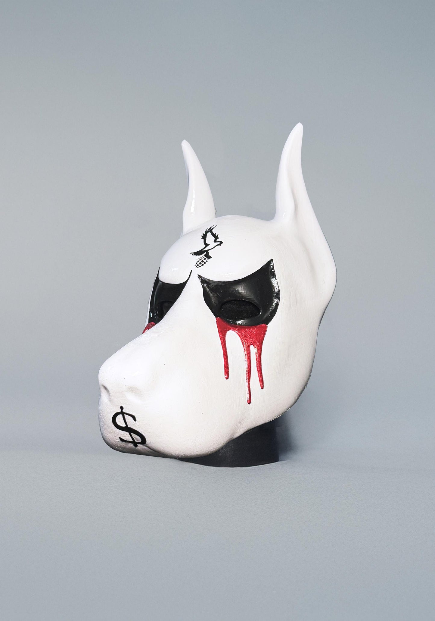Hollywood Undead J-Dog Inspired Mask - Cartoonish Dog Mask - Blood and Dolar - Animal Helmet - Masquerade, party, cosplay mask - Halloween