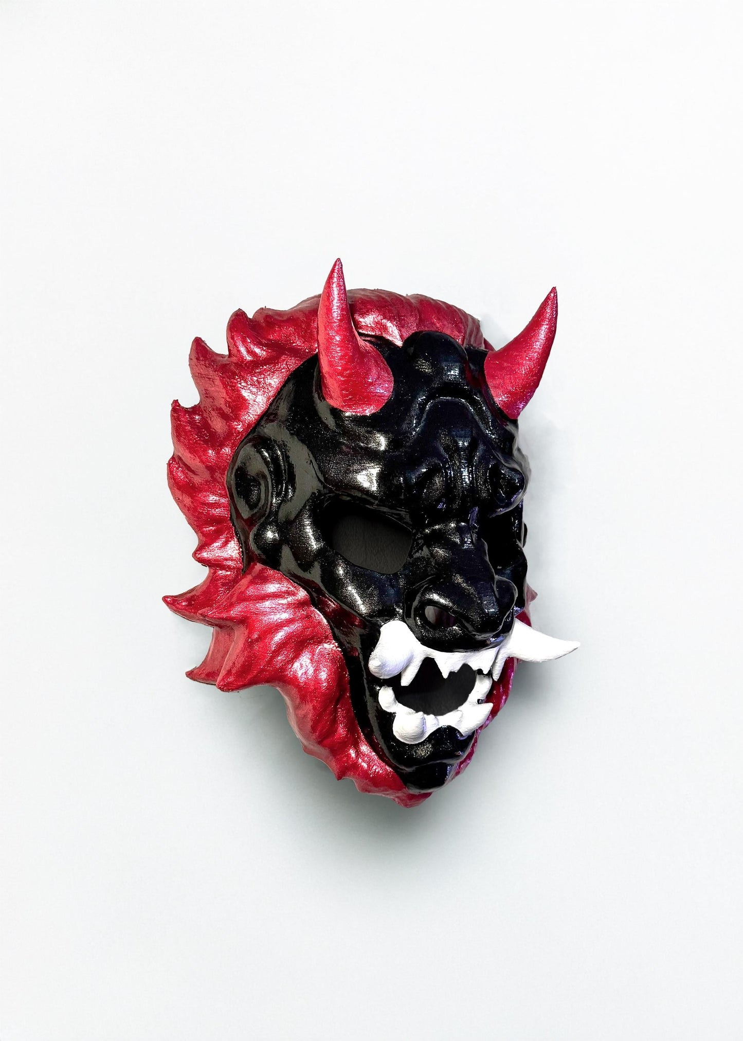 Majesty of Lion Oni Mask - Mythology Masquerade - Samurai Aesthetics Mask - Oni Demons - Japanese folklore - Party, Cosplay, events mask