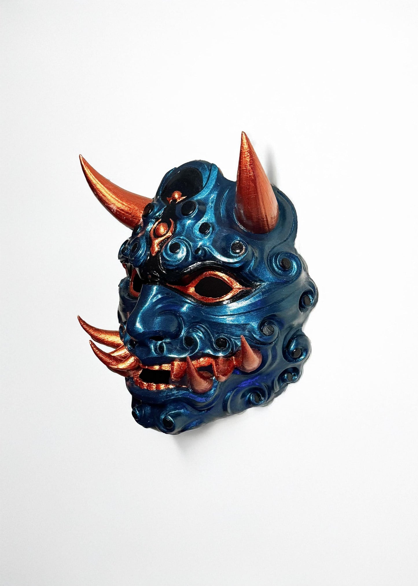 Honnari Oni Mask - Mythology Masquerade - Samurai Aesthetics Mask - Oni Demons - Japanese folklore - Party, Cosplay, events mask