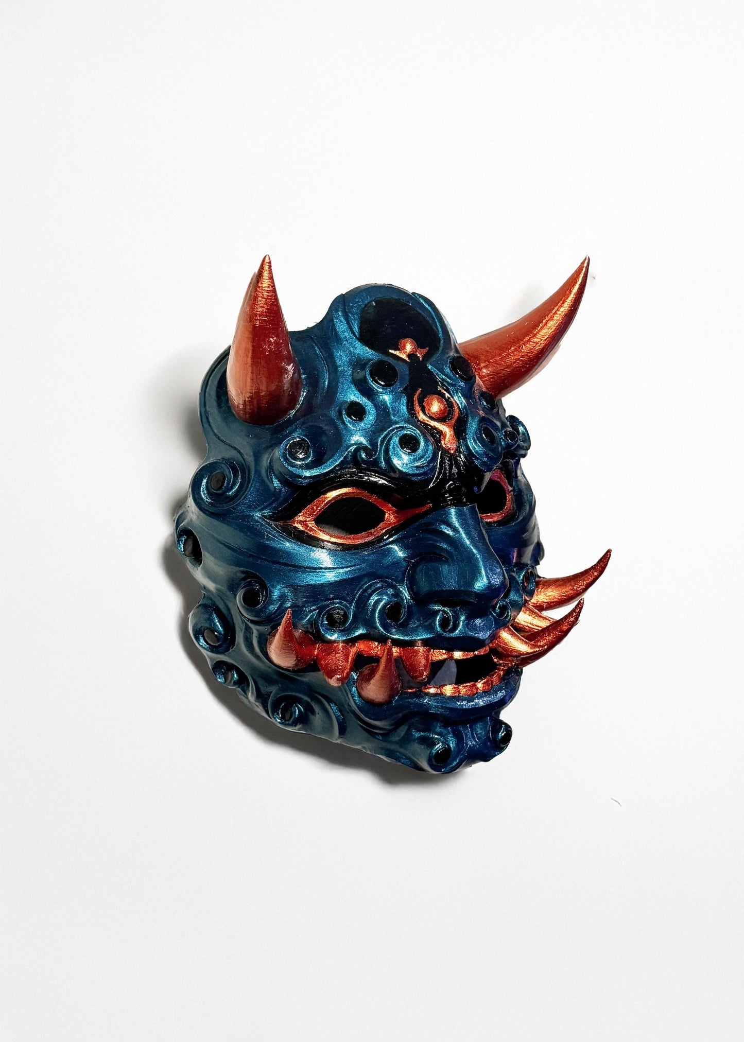 Honnari Oni Mask - Mythology Masquerade - Samurai Aesthetics Mask - Oni Demons - Japanese folklore - Party, Cosplay, events mask