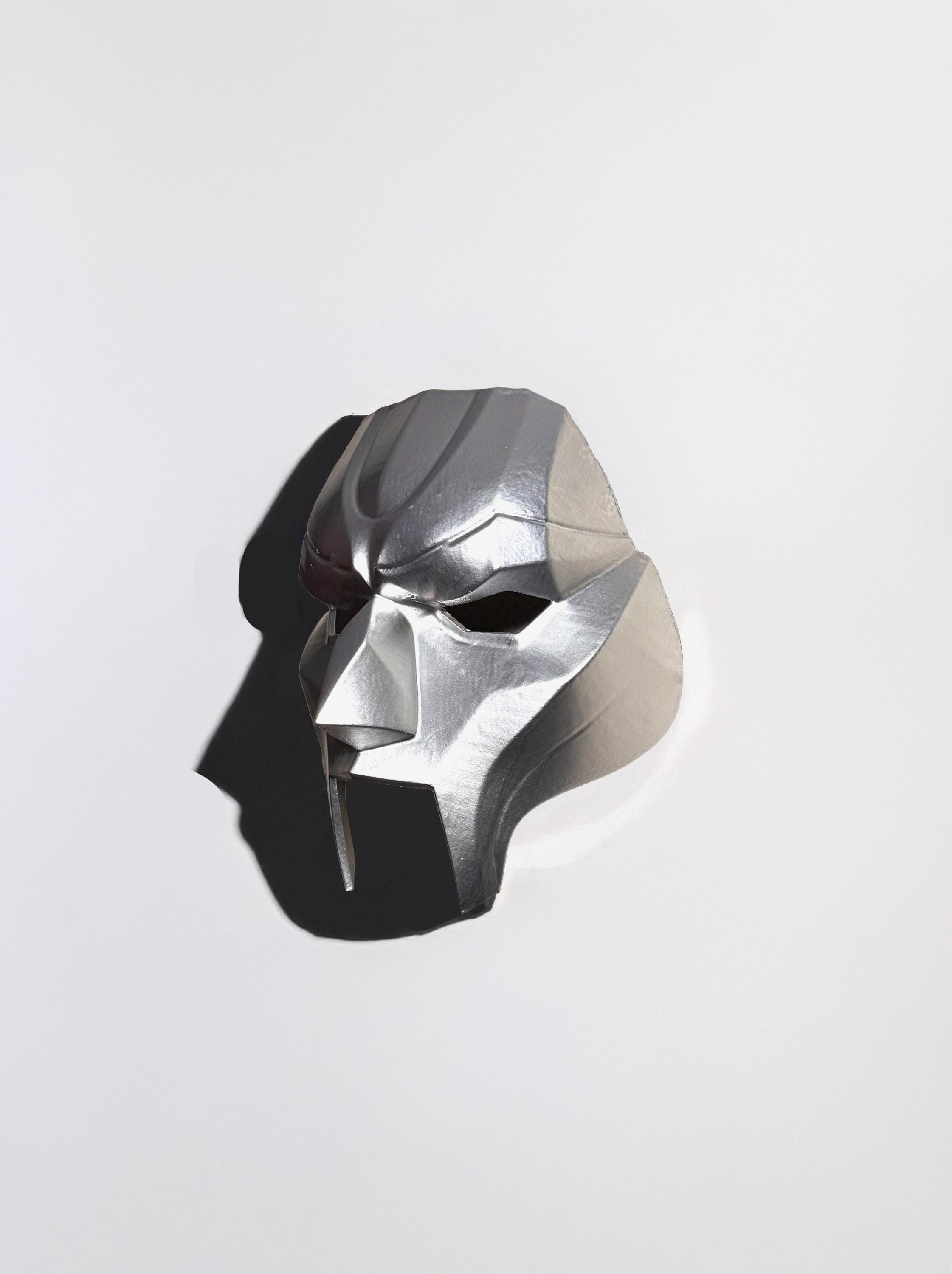 The Weeknd Gladiator Chrome MF Doom Inspired from the After Hours Till Dawn Tour Mask - Metal Look - Masquerade, party, cosplay - Halloween