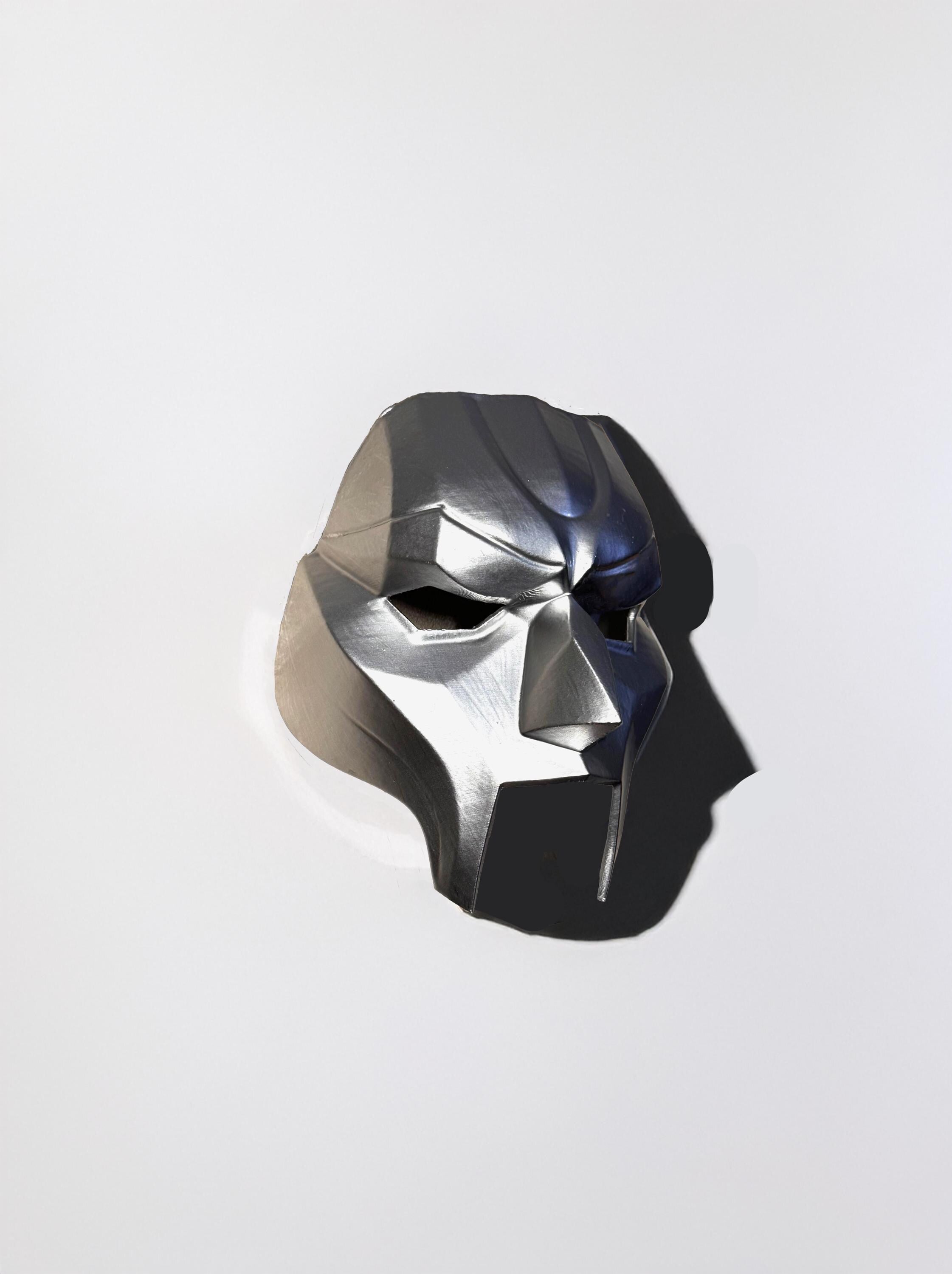 The Weeknd Gladiator Chrome MF Doom Inspired from the After Hours Till Dawn Tour Mask - Metal Look - Masquerade, party, cosplay - Halloween