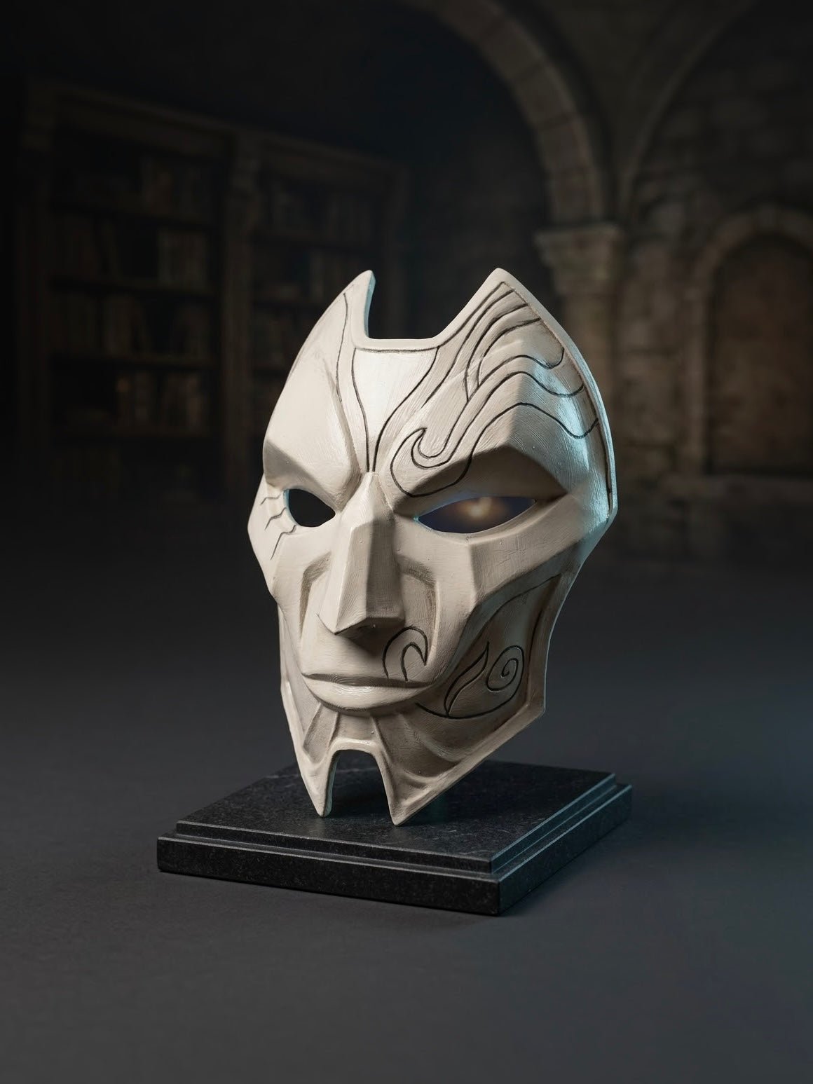 Jhin League of Legends; Cosplay Wearable Party, Masquerade mask - Venemask