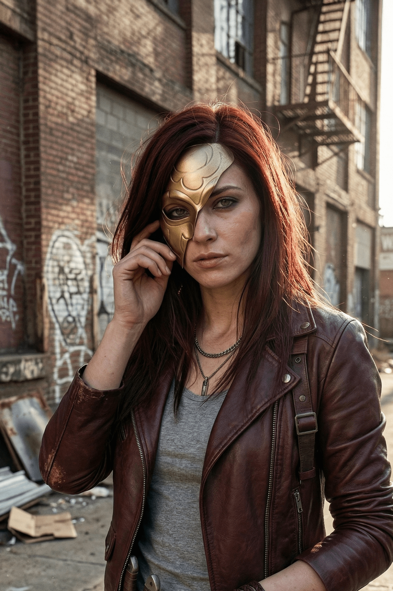 Katarina League of Legends Noxus; Gold Face Noxus Assassin Mask - Venemask