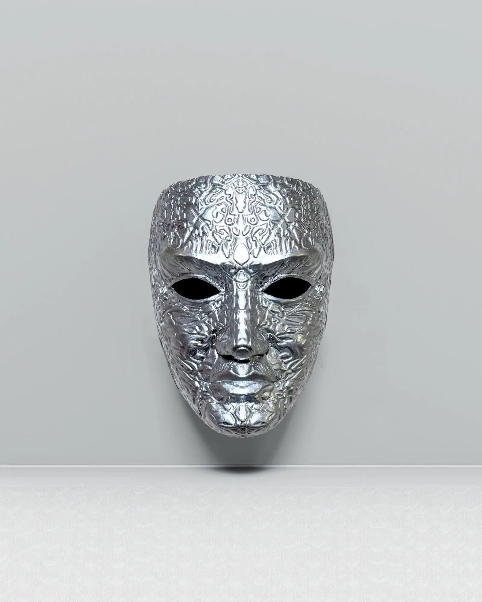 King Baldwin IV Kingdom of Heaven "The Leper" Embroidered Ancient Mask, handcrafted Venetian cosplay mask.