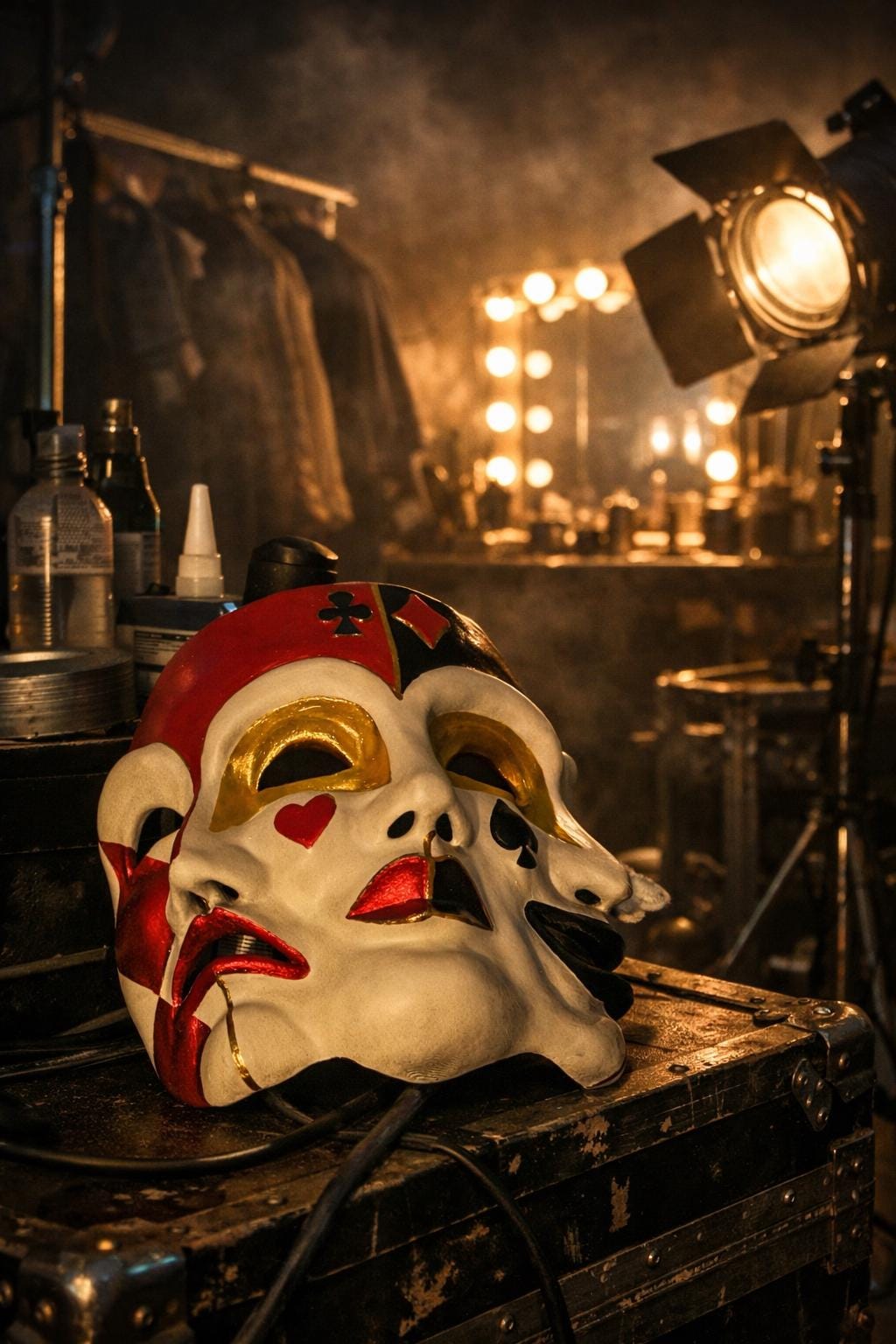 Mask of Duality, Eyes Wide Shut Inspired Mask: Dual face, Joker, Jester, Harlequin - Venemask