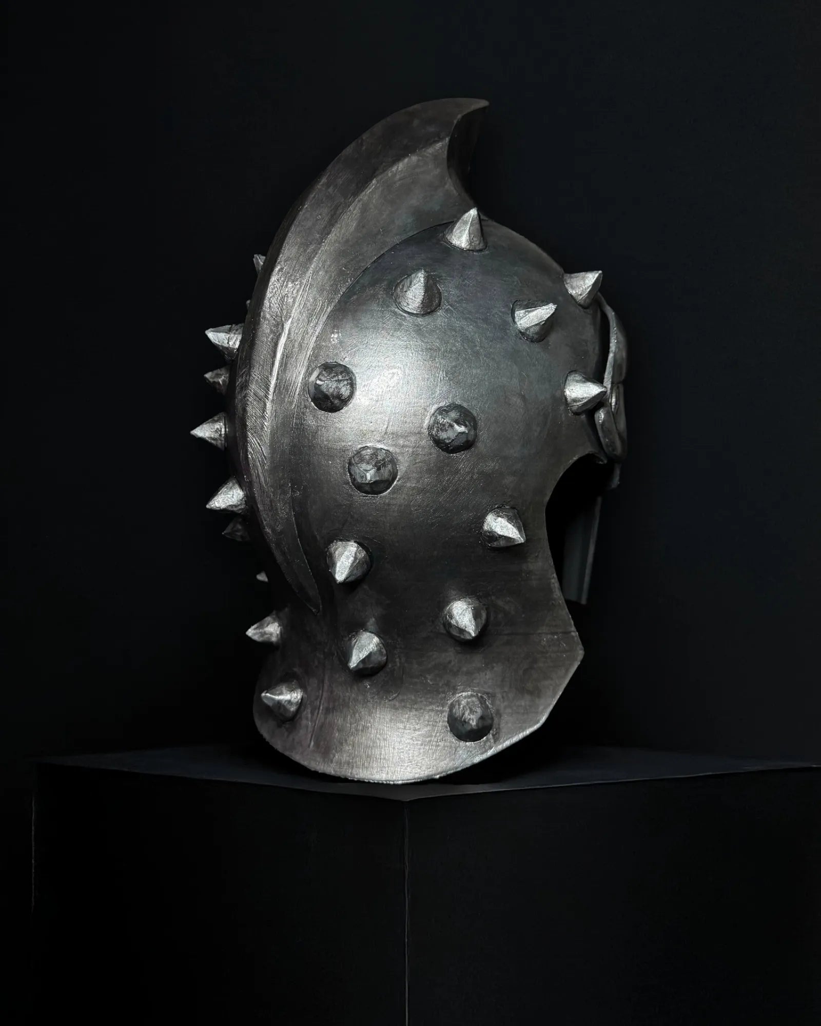 Medieval Gladiator Maximus; Ancient Knight, Greek Roman Armor movie prop Helmet, handcrafted Venetian mask for cosplay and fantasy.