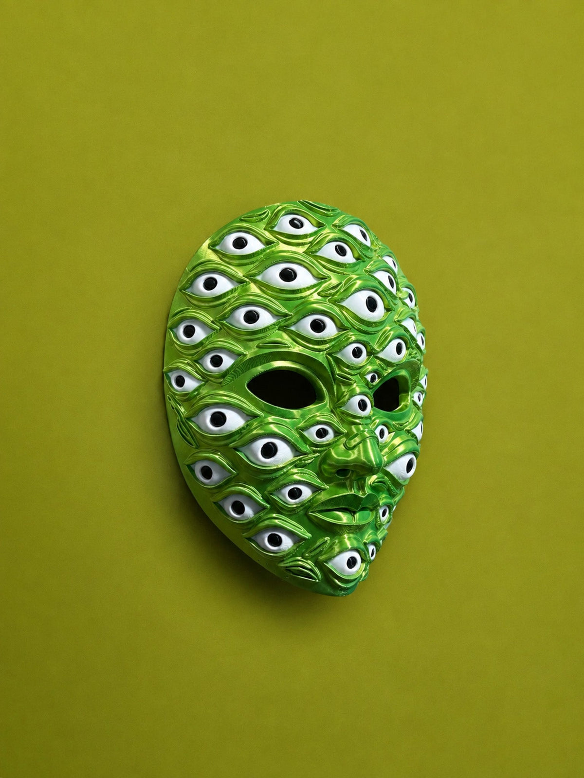 PRE-COLORED Multicolor; Psychedelic All Eyes on me Cosmic Multi-Eye Mask - Venemask