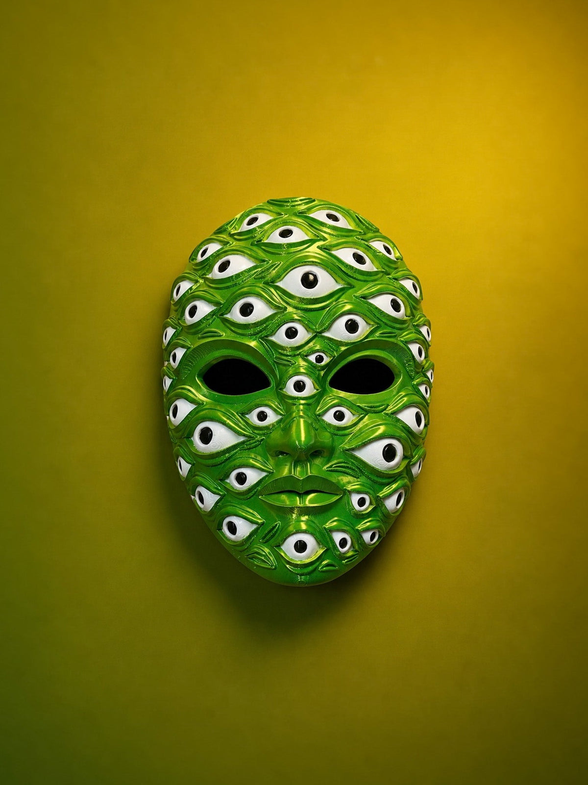 PRE-COLORED Multicolor; Psychedelic All Eyes on me Cosmic Multi-Eye Mask - Venemask