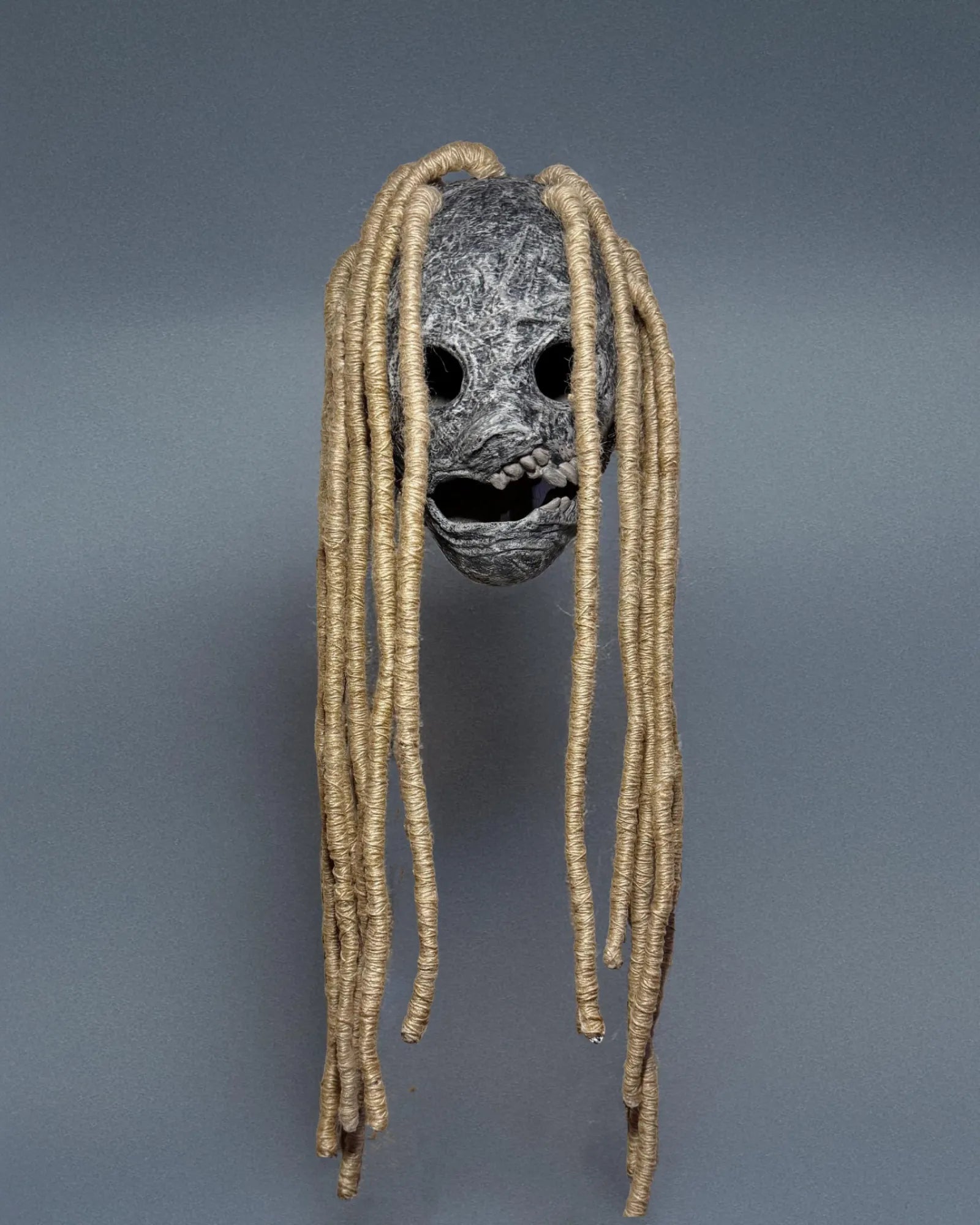 Slipknot Corey Taylor 25th Anniversary Mask; Dreadlocks, Scarecrow Mask, handcrafted Venetian cosplay fantasy mask.