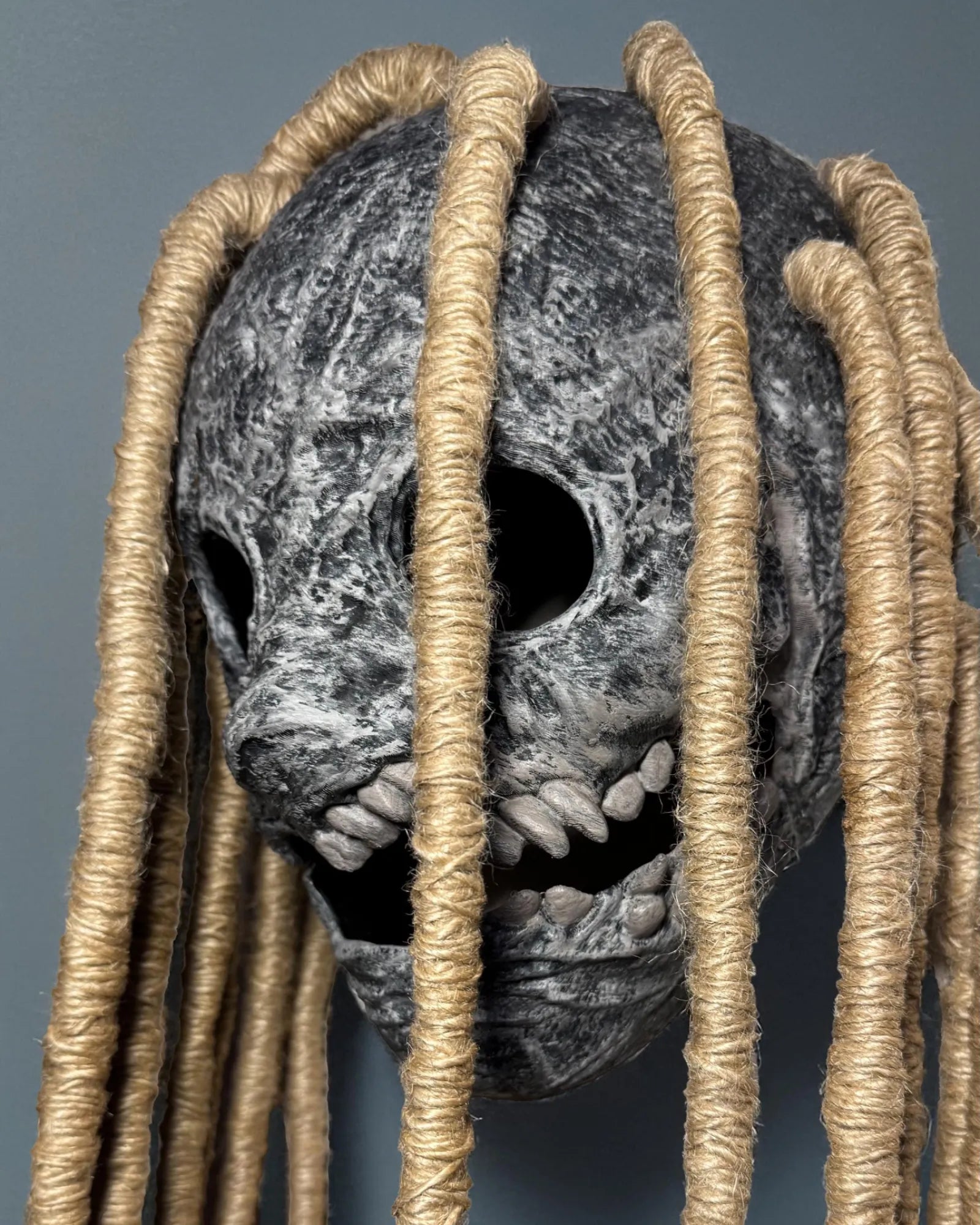 Slipknot Corey Taylor 25th Anniversary Mask; Dreadlocks, Scarecrow Mask, handcrafted Venetian cosplay fantasy mask, masquerade costume