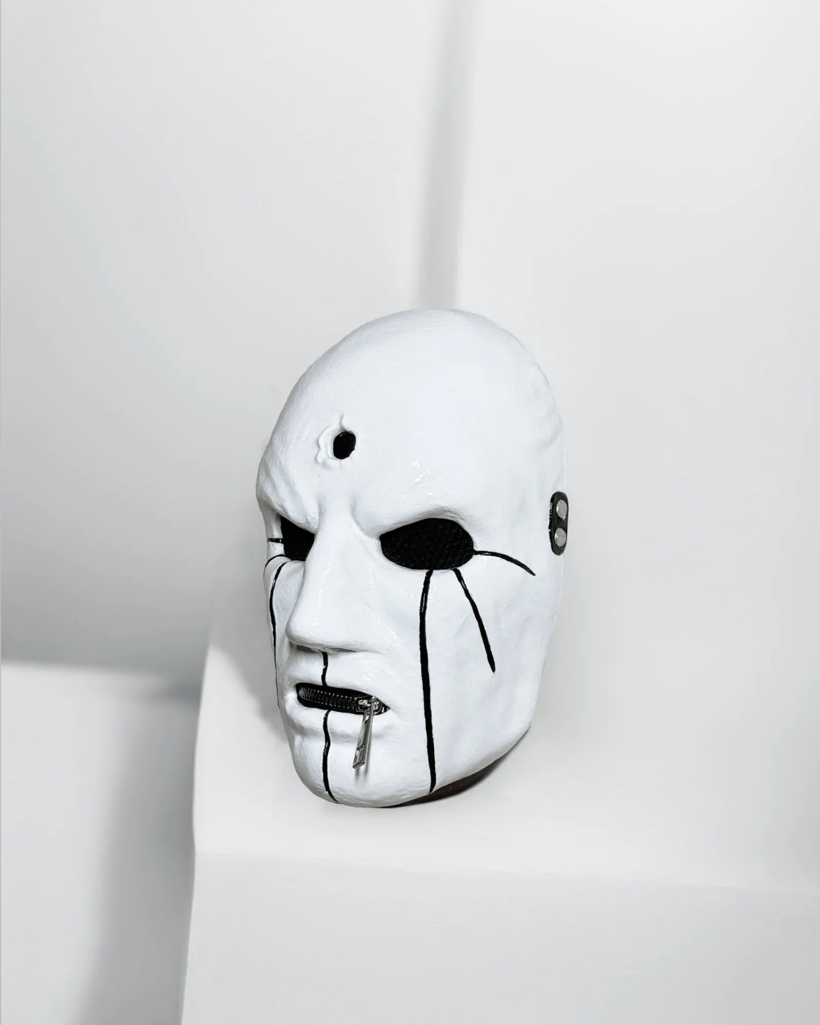Slipknot Eloy Casagrande; White and Black - New Original Pattern Mask handcrafted Venetian cosplay fantasy mask