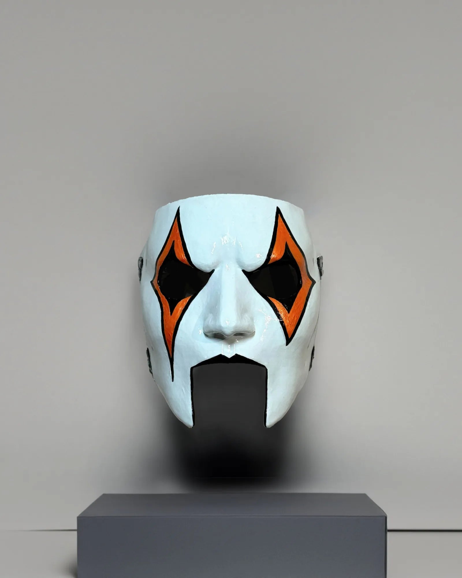 Slipknot Jim James Root; New Design, Orange and Black Detail Metal Music mask, handcrafted Venetian cosplay fantasy mask