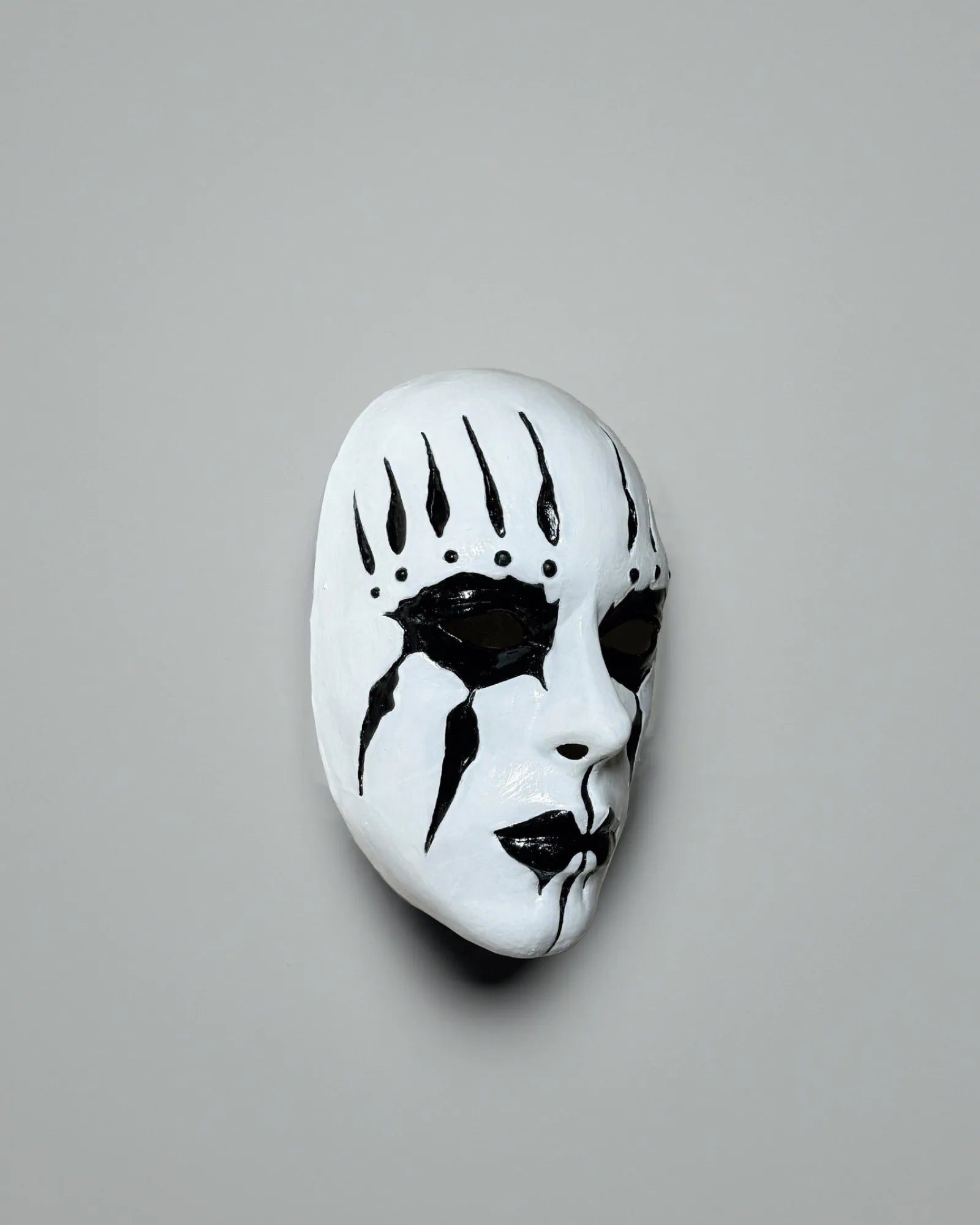 Slipknot Joey Jordison Mask - White and Black Mask - Metal Music Band Mask, handcrafted Venetian cosplay fantasy mask