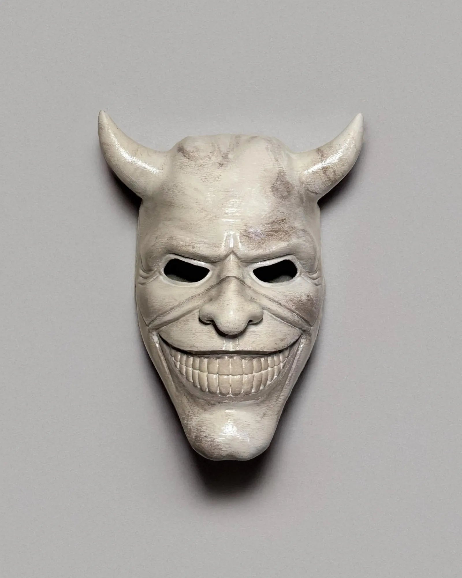 The Black Phone Grabber; Horned, Horror Gothic Halloween Mask - Venemask