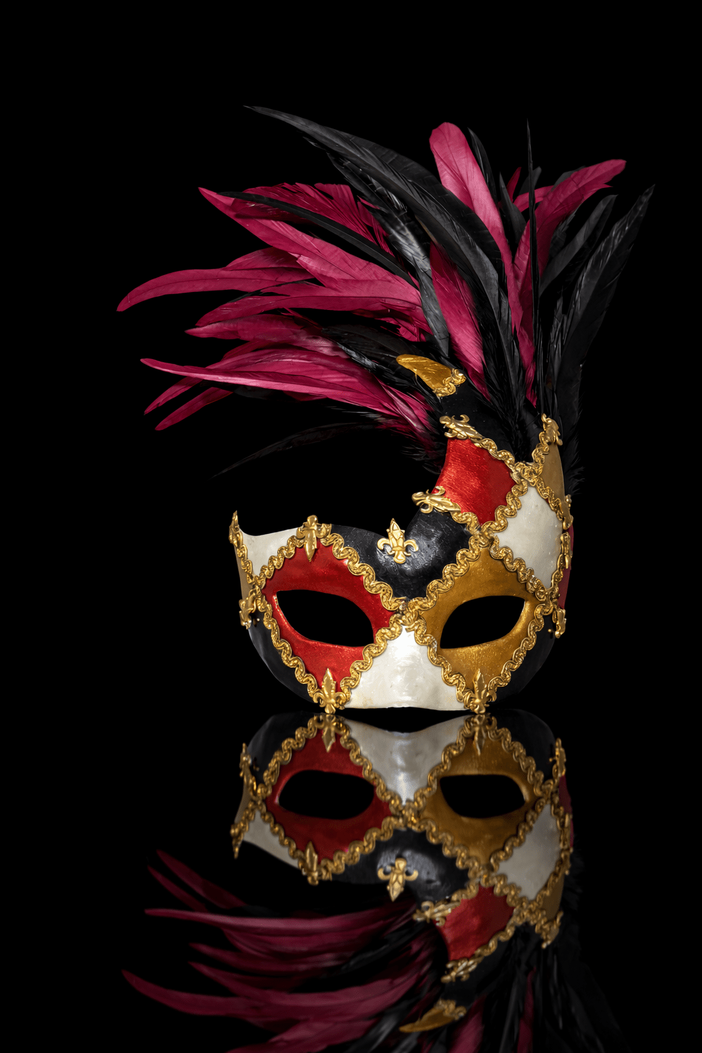 Venetian Eye - Catching Winged; Woman Half Eye Mask - Venemask
