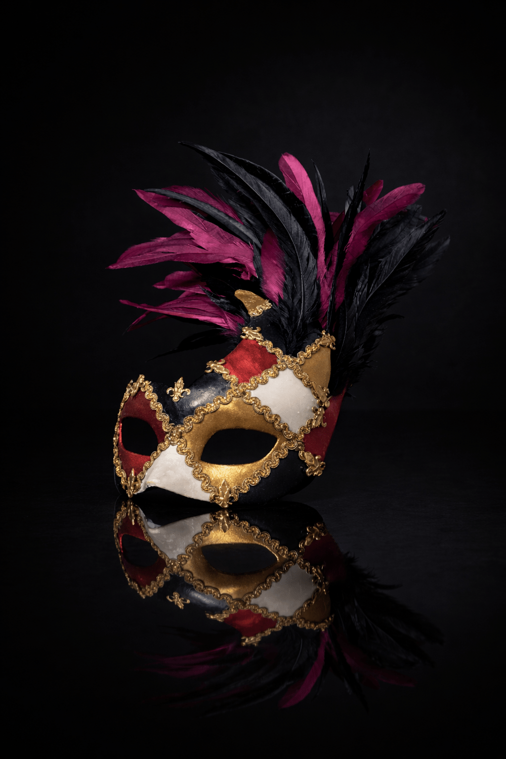 Venetian Eye - Catching Winged; Woman Half Eye Mask - Venemask