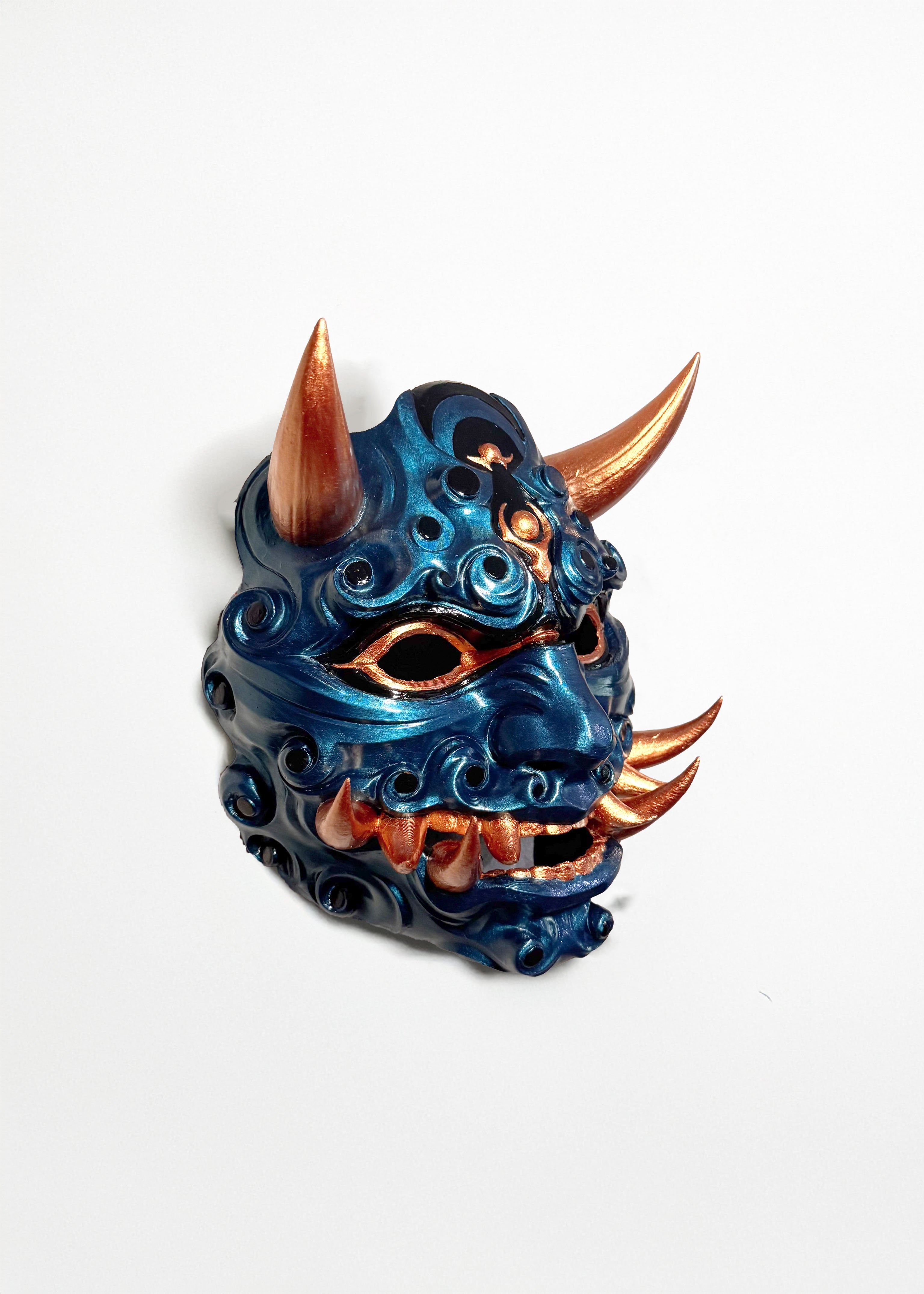Honnari Oni Mask - Mythology Masquerade -  Samurai Aesthetics Mask - Oni Demons - Japanese folklore - Venemask