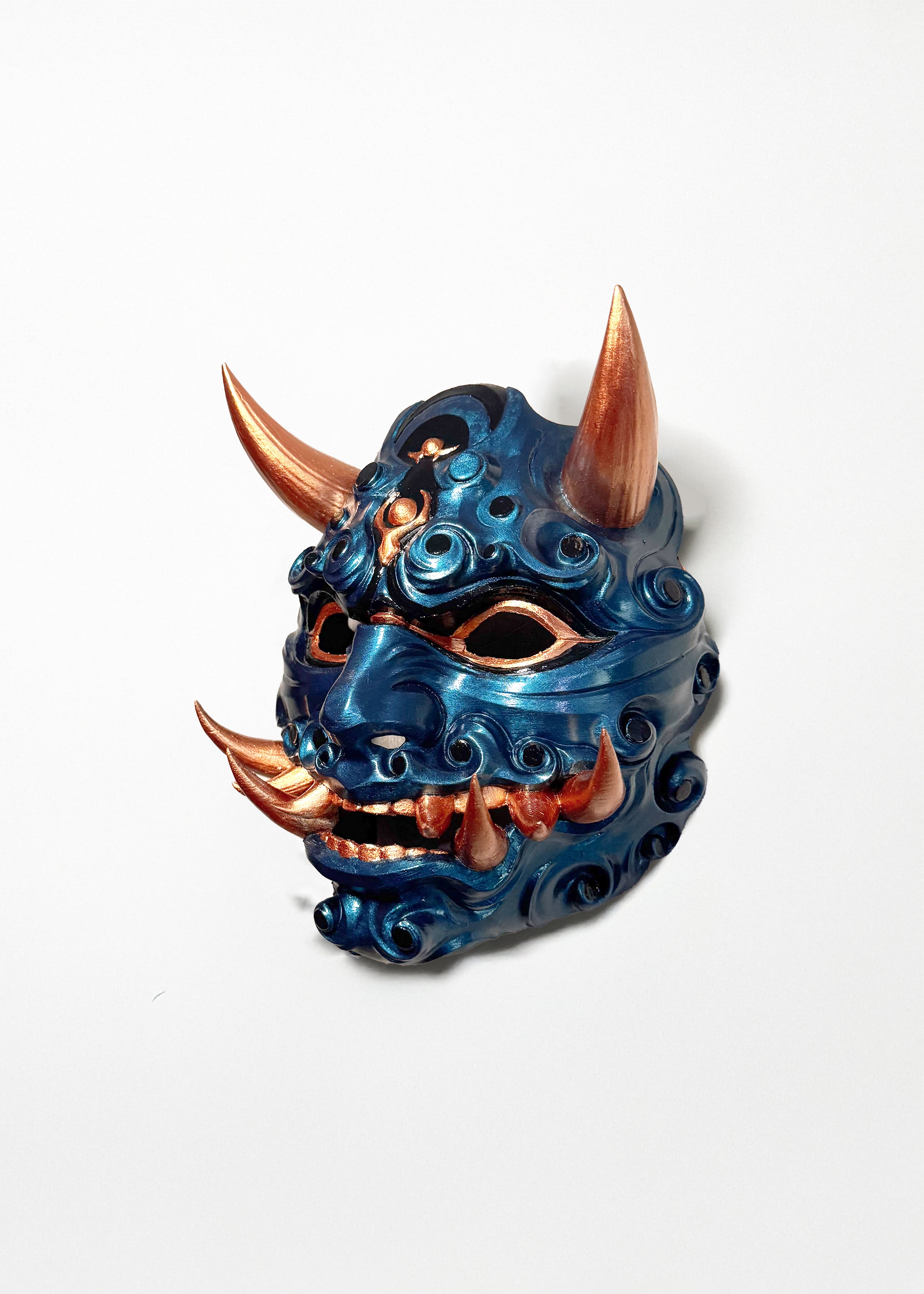 Honnari Oni Mask - Mythology Masquerade -  Samurai Aesthetics Mask - Oni Demons - Japanese folklore - Venemask