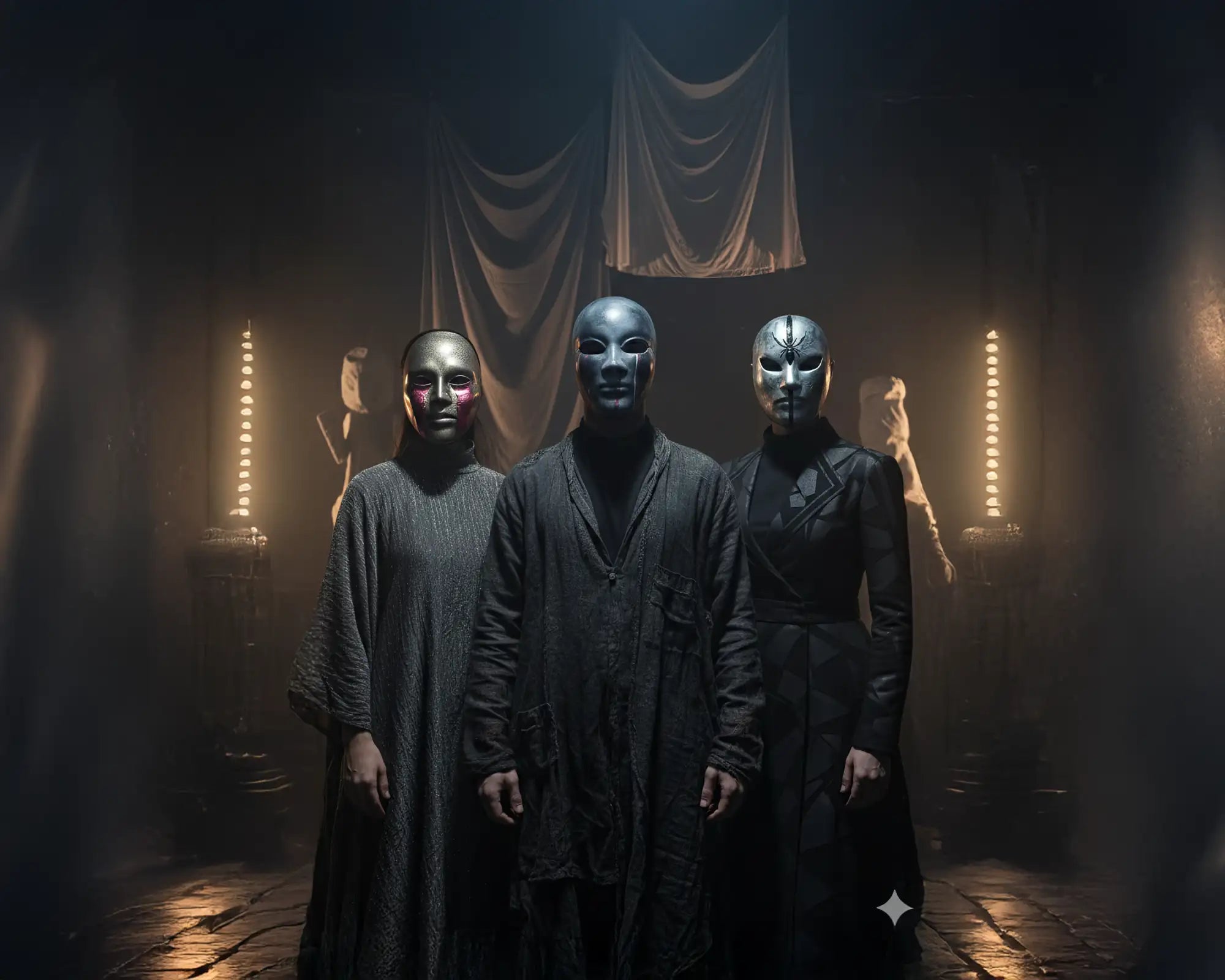 Black leather jacket with silver skull design