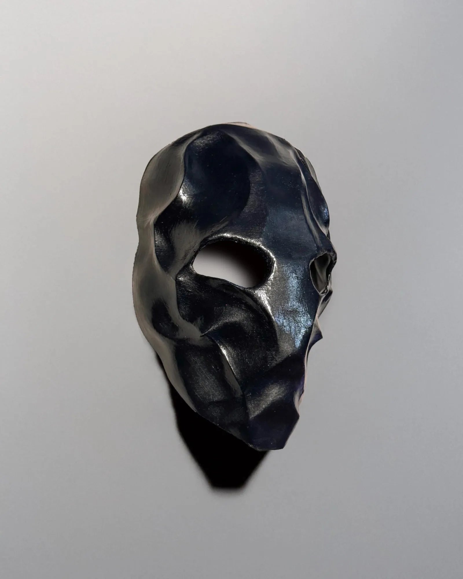 Black Venom Warrior Dark Morph Face; Alien Hunter Cosplay, Gothic Creature mask, handcrafted venetian cosplay fantasy mask.