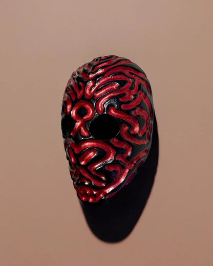 Blood Channel Dark Ritual; Creepy Anatomical, Vein Pattern Horror Mask, handcrafted venetian cosplay fantasy mask
