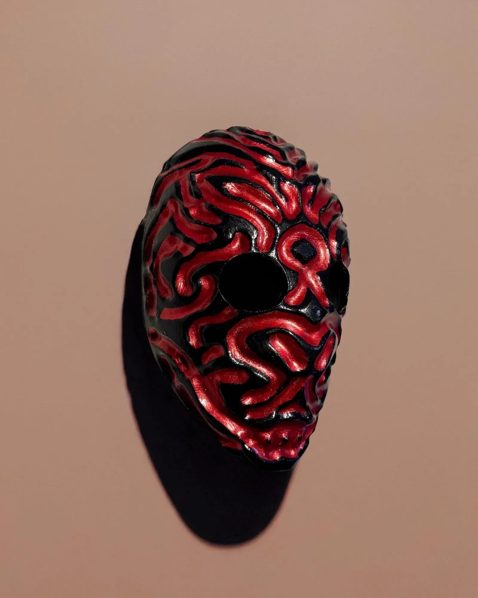 Blood Channel Dark Ritual; Creepy Anatomical, Vein Pattern Horror Mask - Venemask