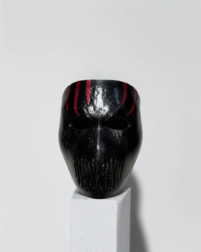 Bloody Death; Black Mask with Red Details - Horror, Halloween - Venemask