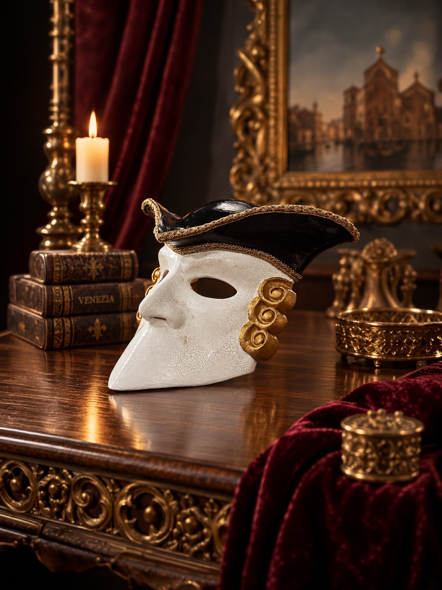 Casanova Bauta Mask - Venemask