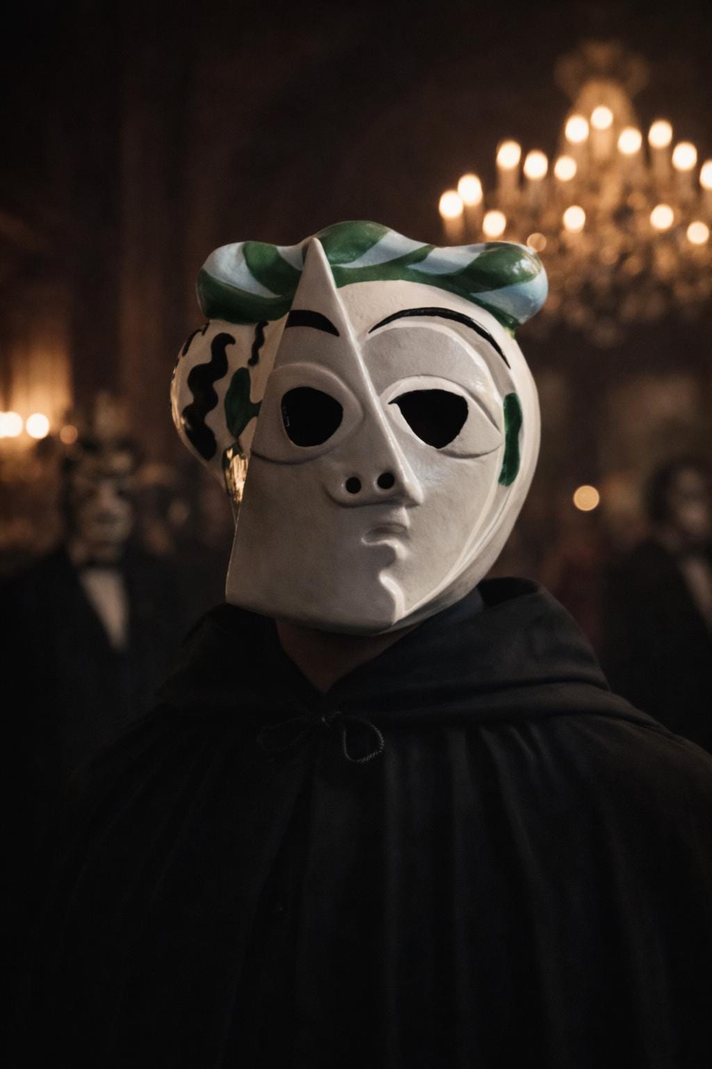 Cubist Picasso mask, Eyes Wide Shut Inspired: Surreal Art Mask for Costume, Masquerade & Wall Decor - Venemask