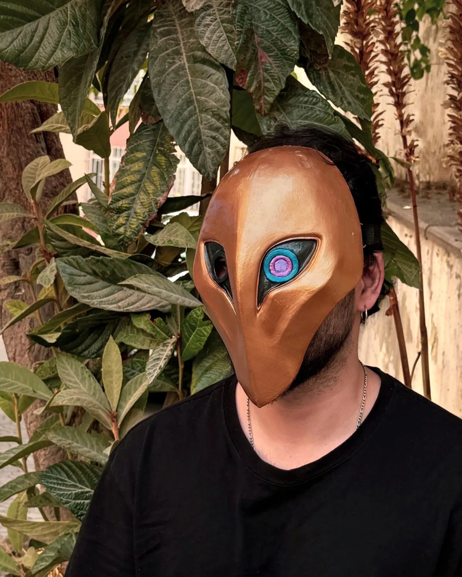 Dark Cosmic Jhin League of Legends; Skin Cosplay, Party mask - Venemask