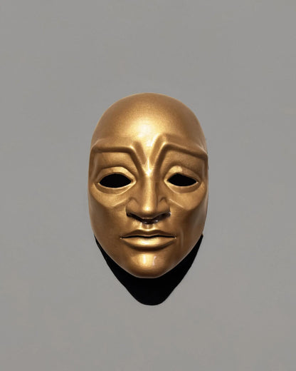Eyes Wide Shut Golden Red Cloak Judge; Original Pattern Detailed Kubrick Movie Mask, handcrafted Venetian cosplay fantasy mask