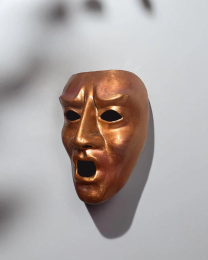 Eyes Wide Shut Screaming; weird face, Detailed Stanley Kubrick Movie Mask, handcrafted Venetian cosplay fantasy mask