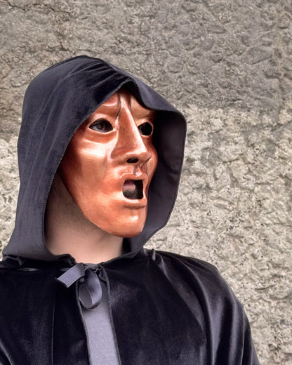 Eyes Wide Shut Screaming; weird face, Detailed Stanley Kubrick Movie Mask, handcrafted Venetian mask for cosplay or masquerade.