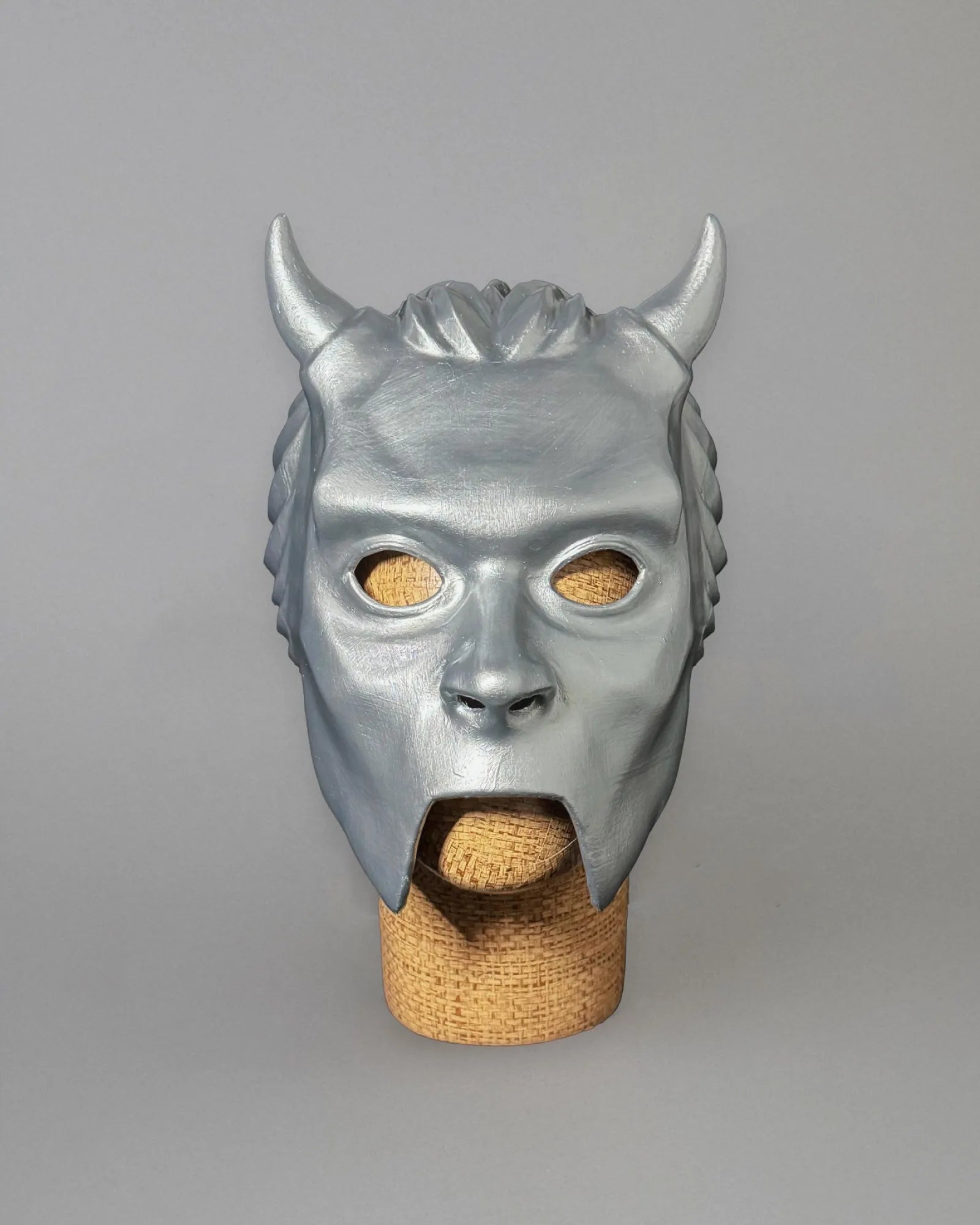 Ghost Nameless Ghoul Prequelle Era 4; Full Head Helmet Mask, handcrafted Venetian cosplay mask for masquerade parties.