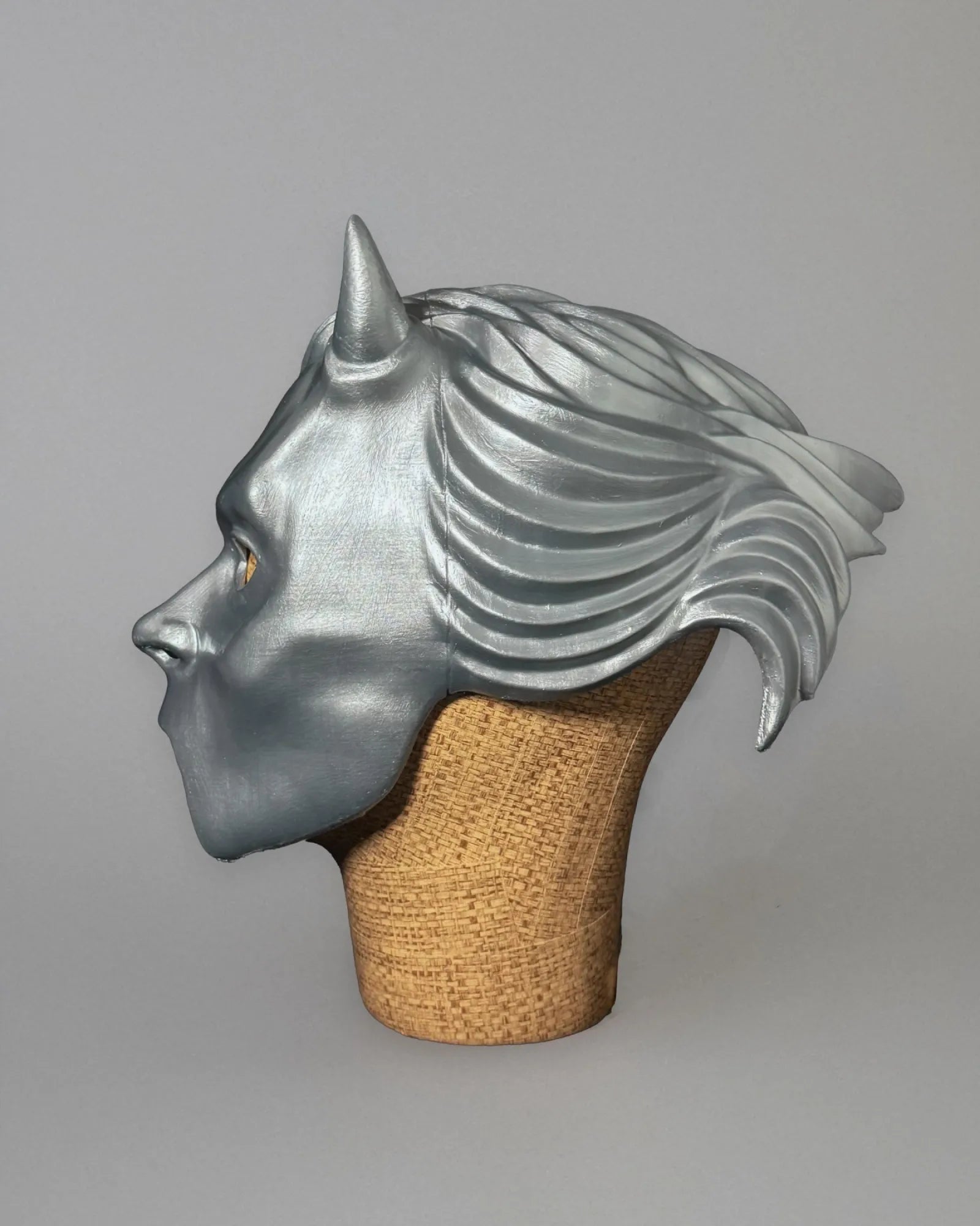 Ghost Nameless Ghoul Prequelle Era 4; Full Head Helmet Mask - handcrafted Venetian mask ideal for cosplay and fantasy events.