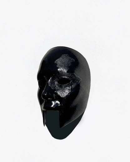 Ghost Nameless Ghouls; Ghost Perpetua Era - Silver Look Skull Mask, handcrafted Venetian cosplay fantasy mask